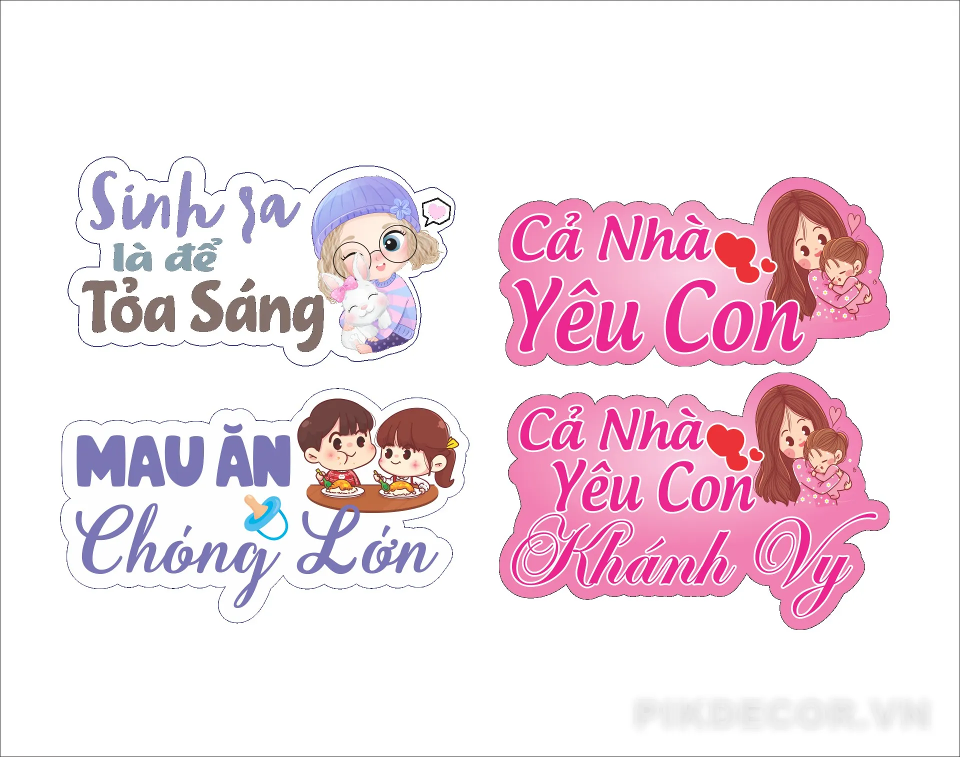 Mẫu Hashtag Cầm Tay Photobooth Sinh Nhật Bé – Vector Thiết Kế