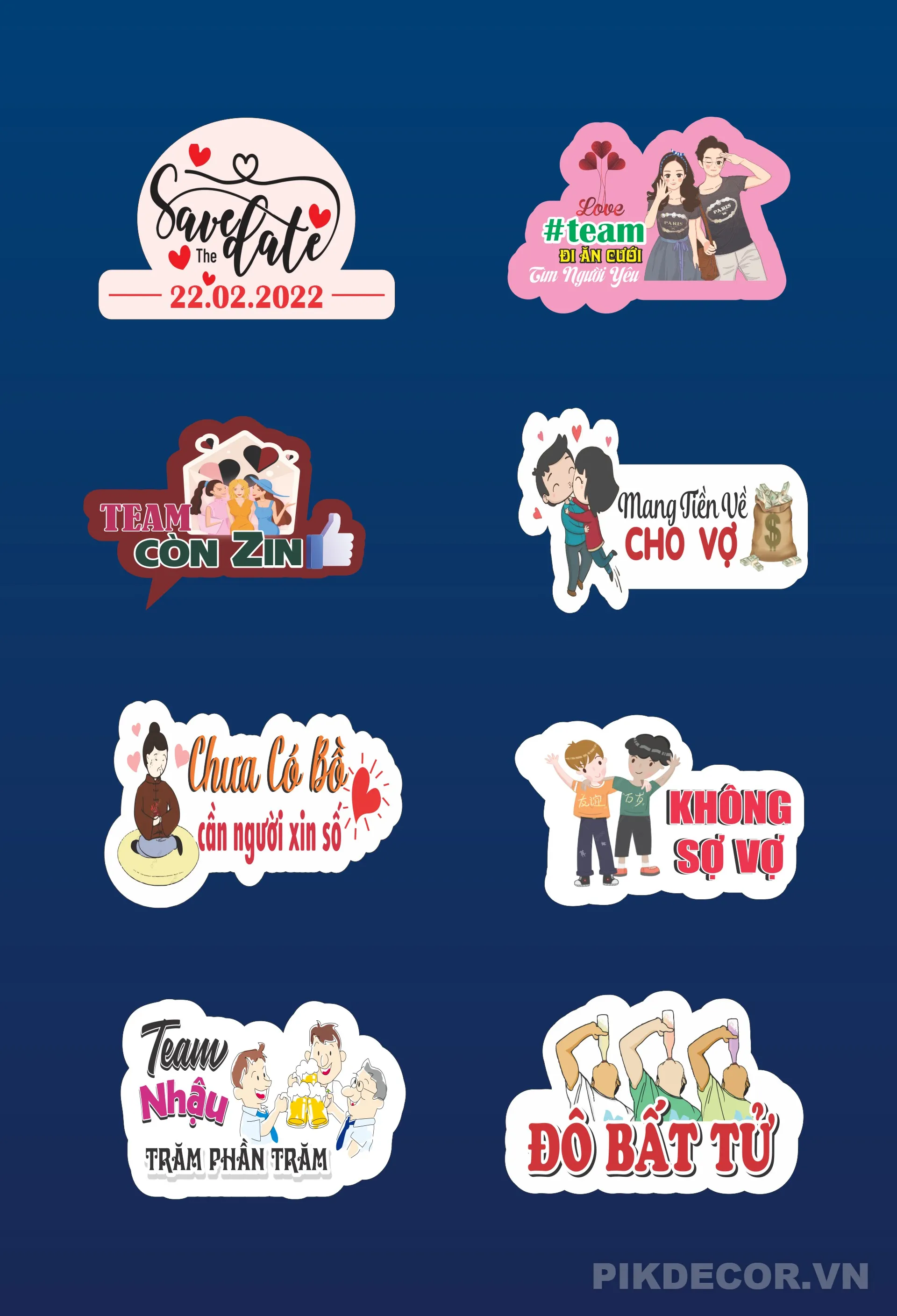 Mẫu Hashtag Photobooth Đám Cưới Dễ Thương – File Vector 214