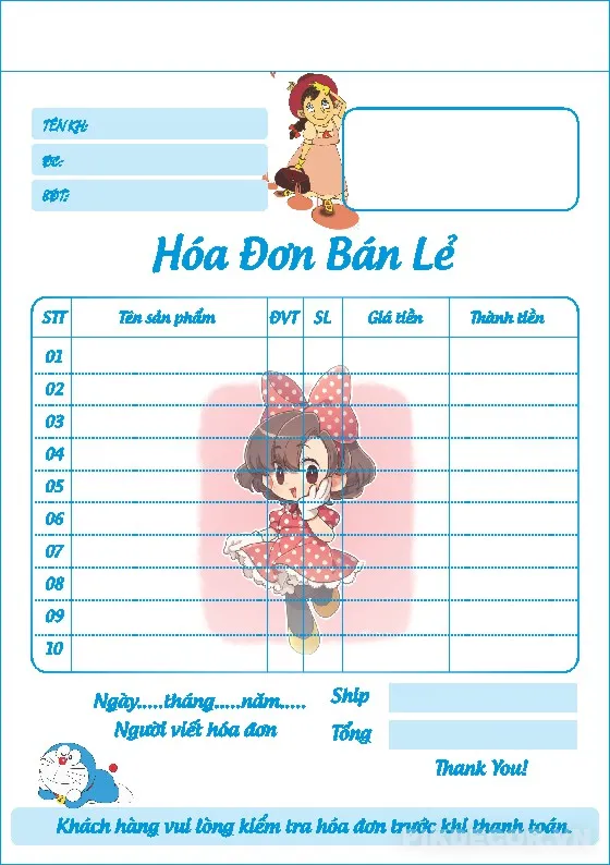 Mẫu Hóa Đơn Bán Hàng – Invoice Template (Cdr, Word, Excel)  363