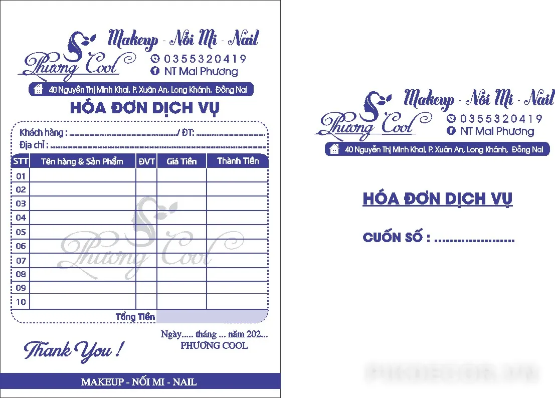 Mẫu Hóa Đơn Bán Hàng – Invoice Template (Cdr, Word, Excel)  707