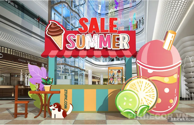 Mẫu Khung Check-In Mùa Hè Sôi Động Cho Team Building & Tiệc Biển Công Ty [File Vector Psd] 499