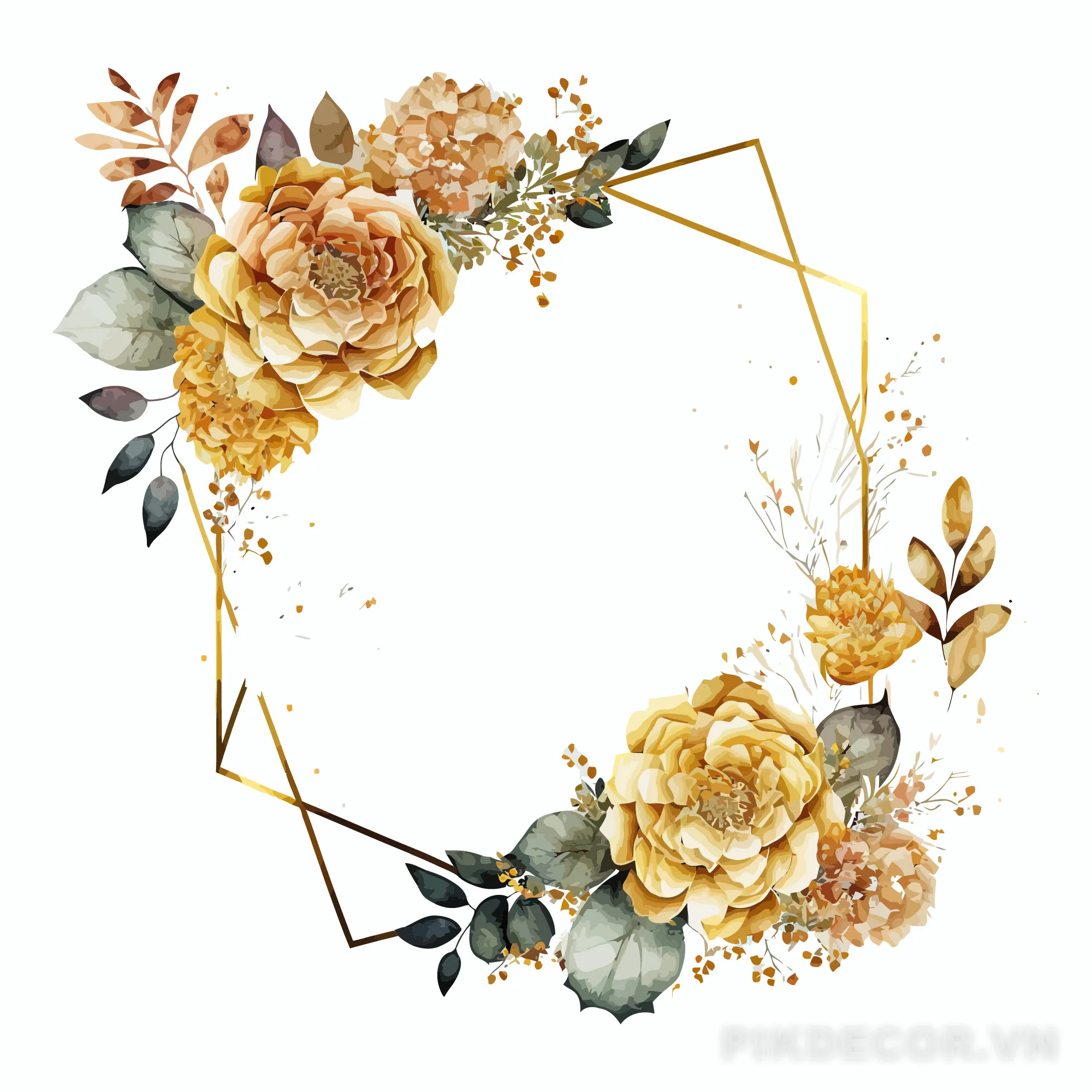 50+ Mẫu Hoa Trang Trí Đám Cưới File Vector In Ấn