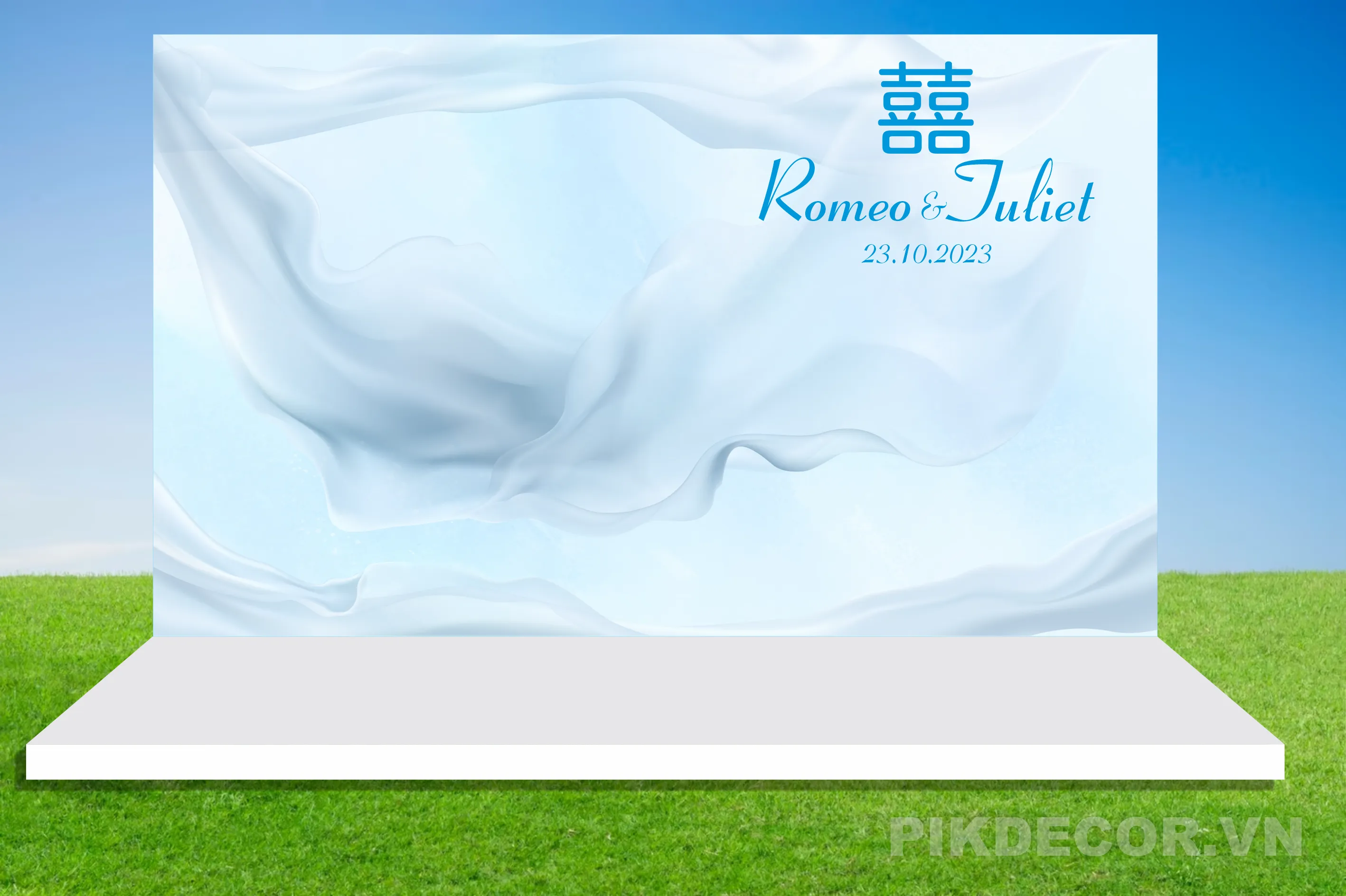 Mẫu Phông Backdrop Cưới Hỏi Mới Nhất, File Vector 325