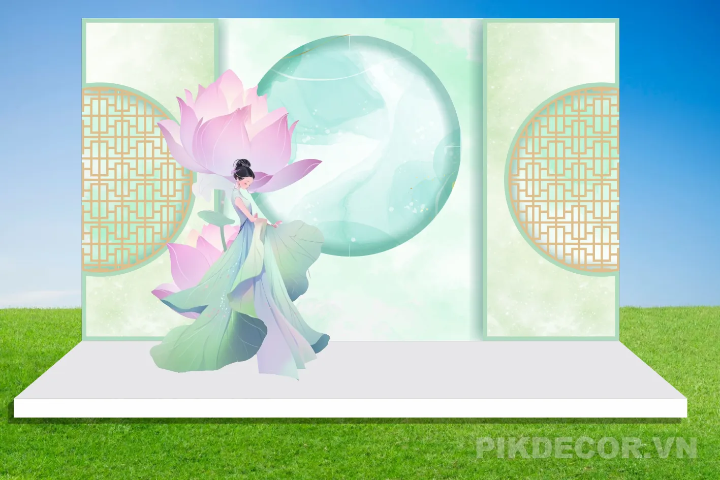 Mẫu Phông Backdrop Cưới Hỏi Mới Nhất, File Vector 360