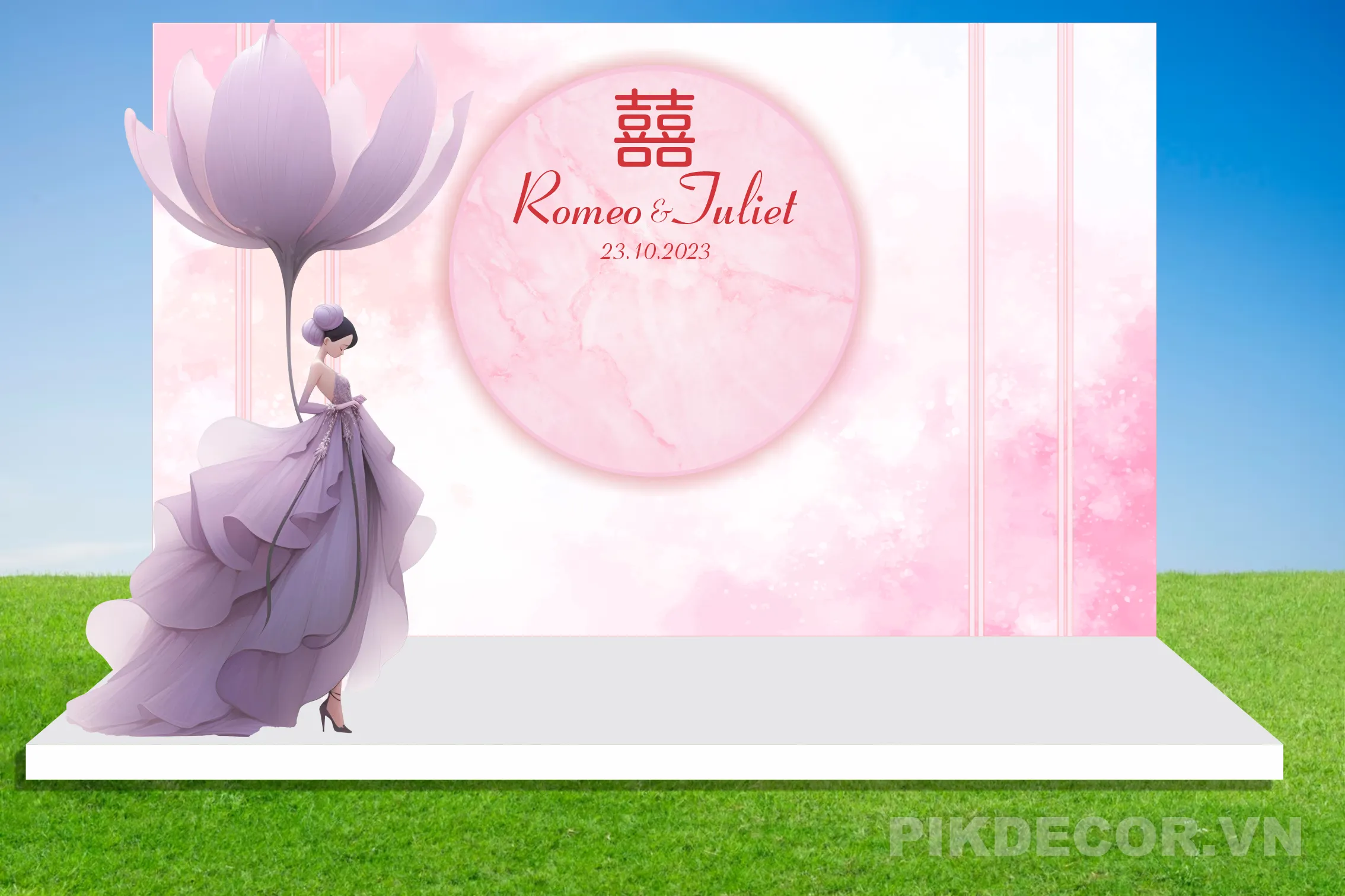 Bộ Sưu Tập Mẫu Backdrop Cưới Hỏi Sang Trọng – File Vector Thiết Kế Phông Cưới Chuyên Nghiệp