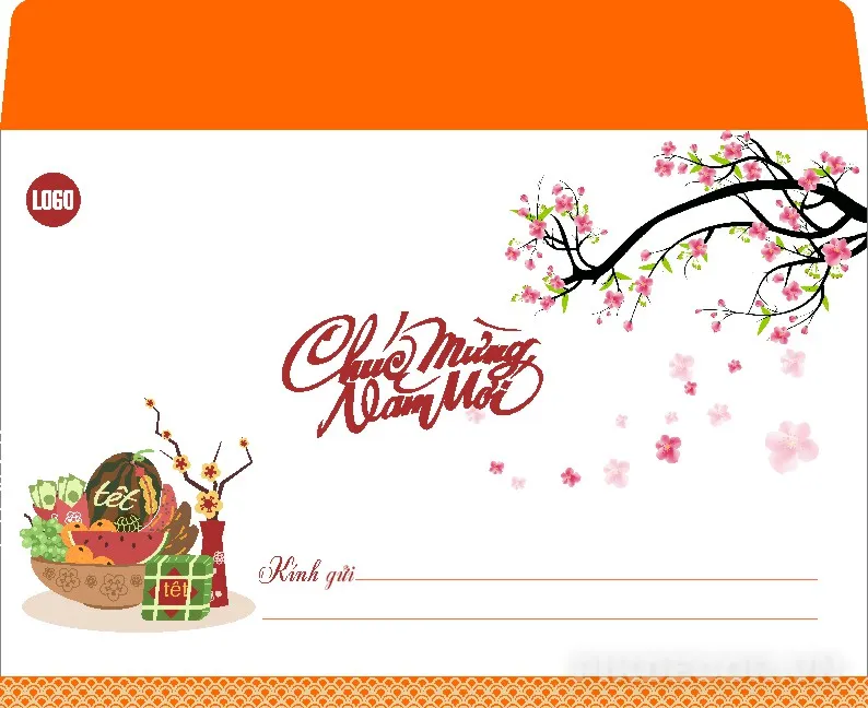 Mẫu Phong Bì Bao Thư Chức Mừng Năm Mới 476
