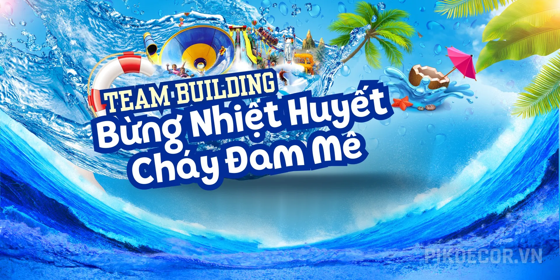 Mẫu Phông Nền Backdrop Team Building Biển Nhiệt Đới Sôi Động Cho Kỳ Nghỉ Dưỡng Mùa Hè Ấn Tượng 814