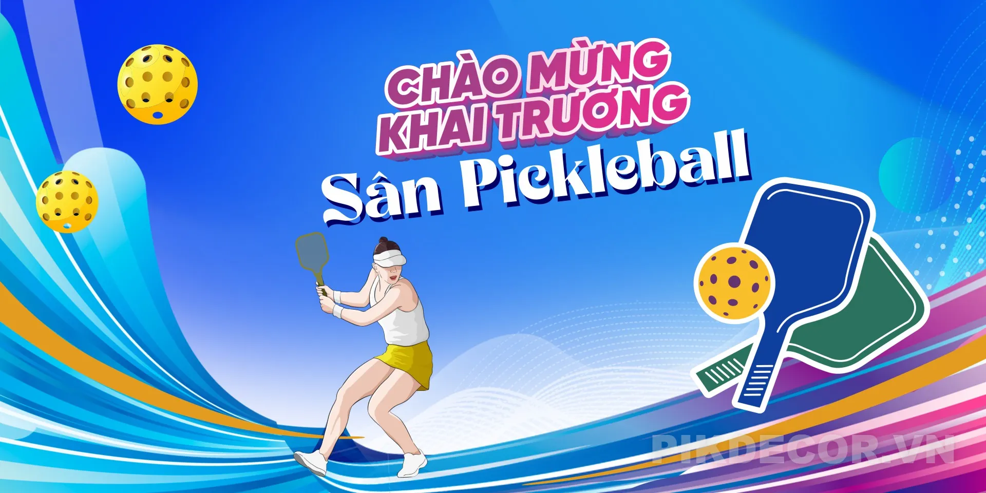 Mẫu Phông Nền Background Pickleball Cực Chất, Thiết Kế Chuyên Nghiệp & Hiện Đại Cho Clb & Sự Kiện Th 329