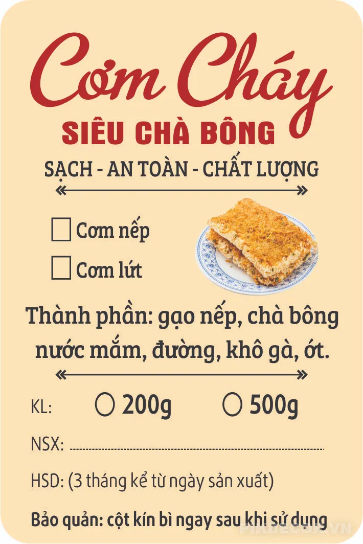 Mẫu Tem Nhãn Sticker Decal Đồ Ăn Vặt – Trà Sữa, Đồ Uống  – Biển Vẫy Tròn 358