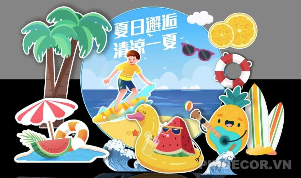 Mẫu Thiết Kế Banner Background Mùa Hè Sôi Động Cho Team Building & Nghỉ Dưỡng Cực Chất 474