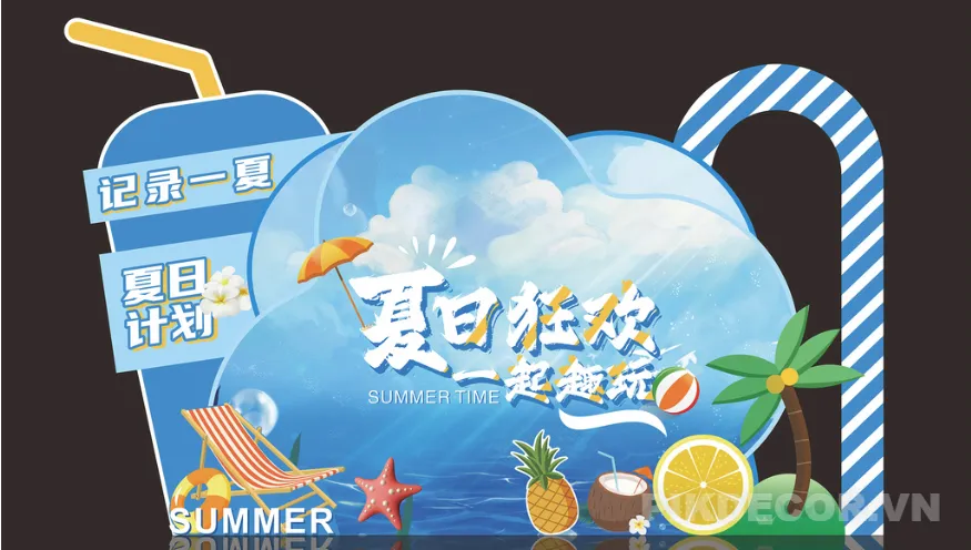Mẫu Thiết Kế Banner Background Mùa Hè Sôi Động Cho Team Building & Nghỉ Dưỡng Cực Chất 779