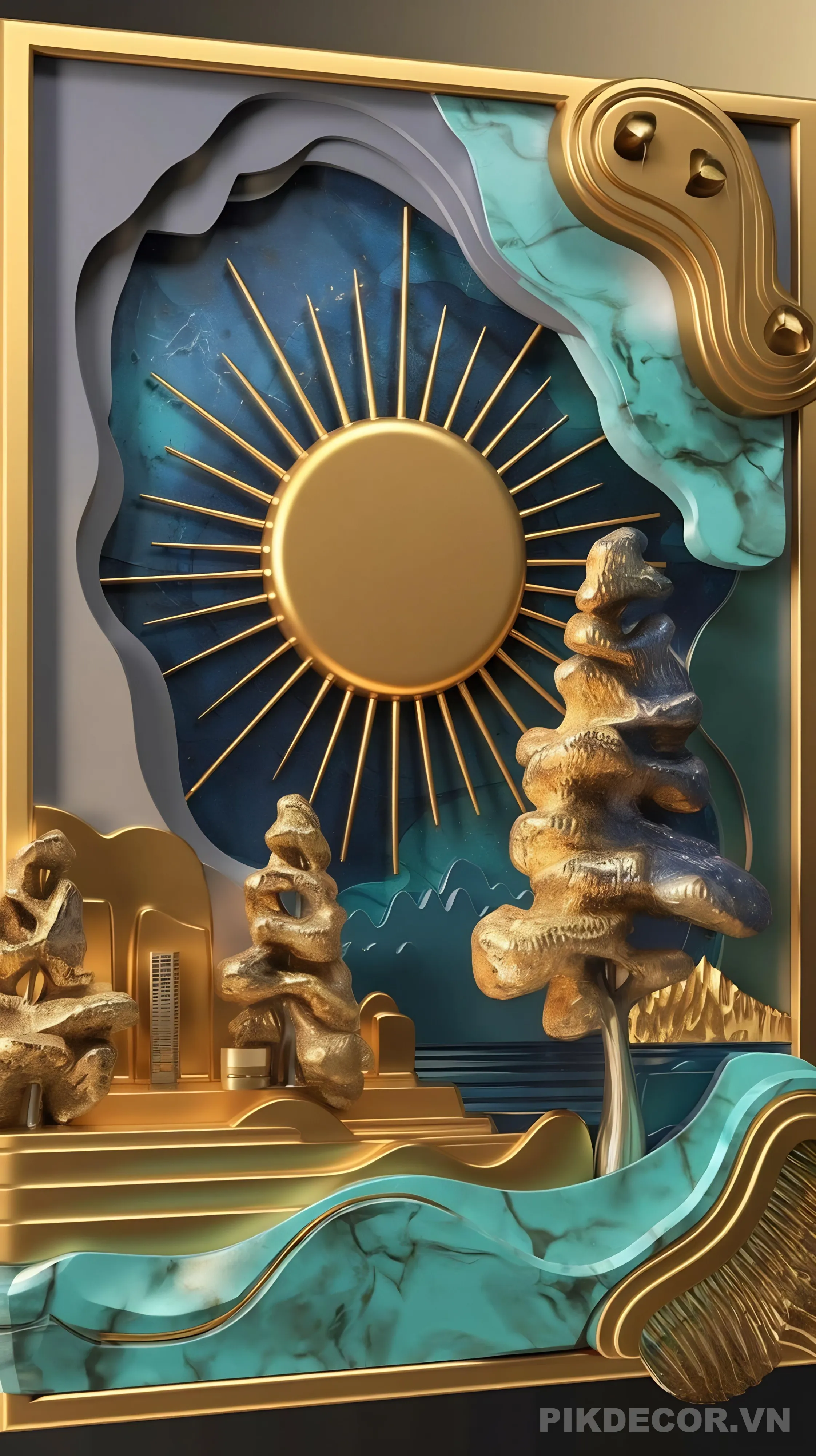 Mẫu Tranh 3D Luxury 295