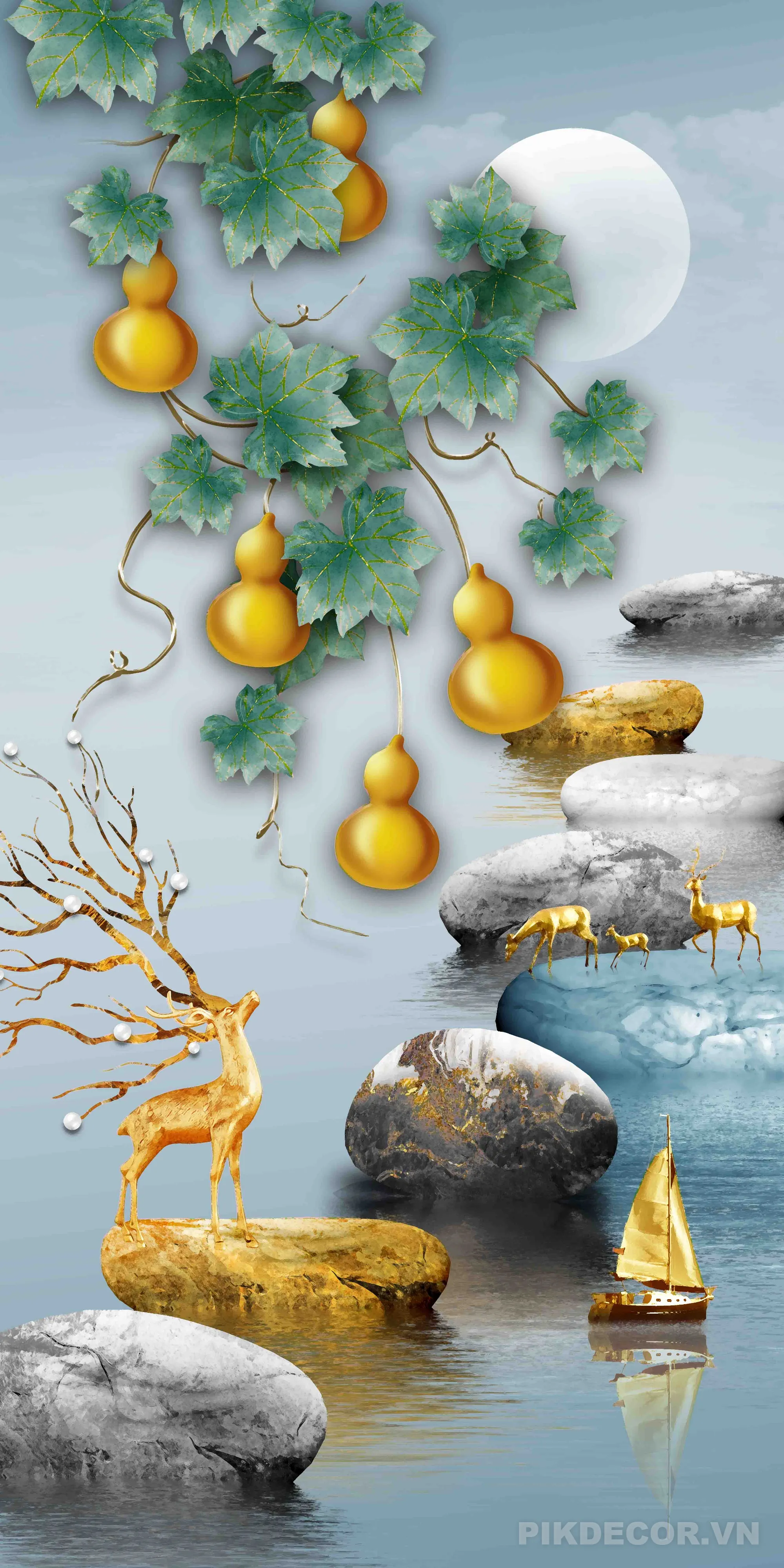 Mẫu Tranh 3D Spa Tranh Gương 327