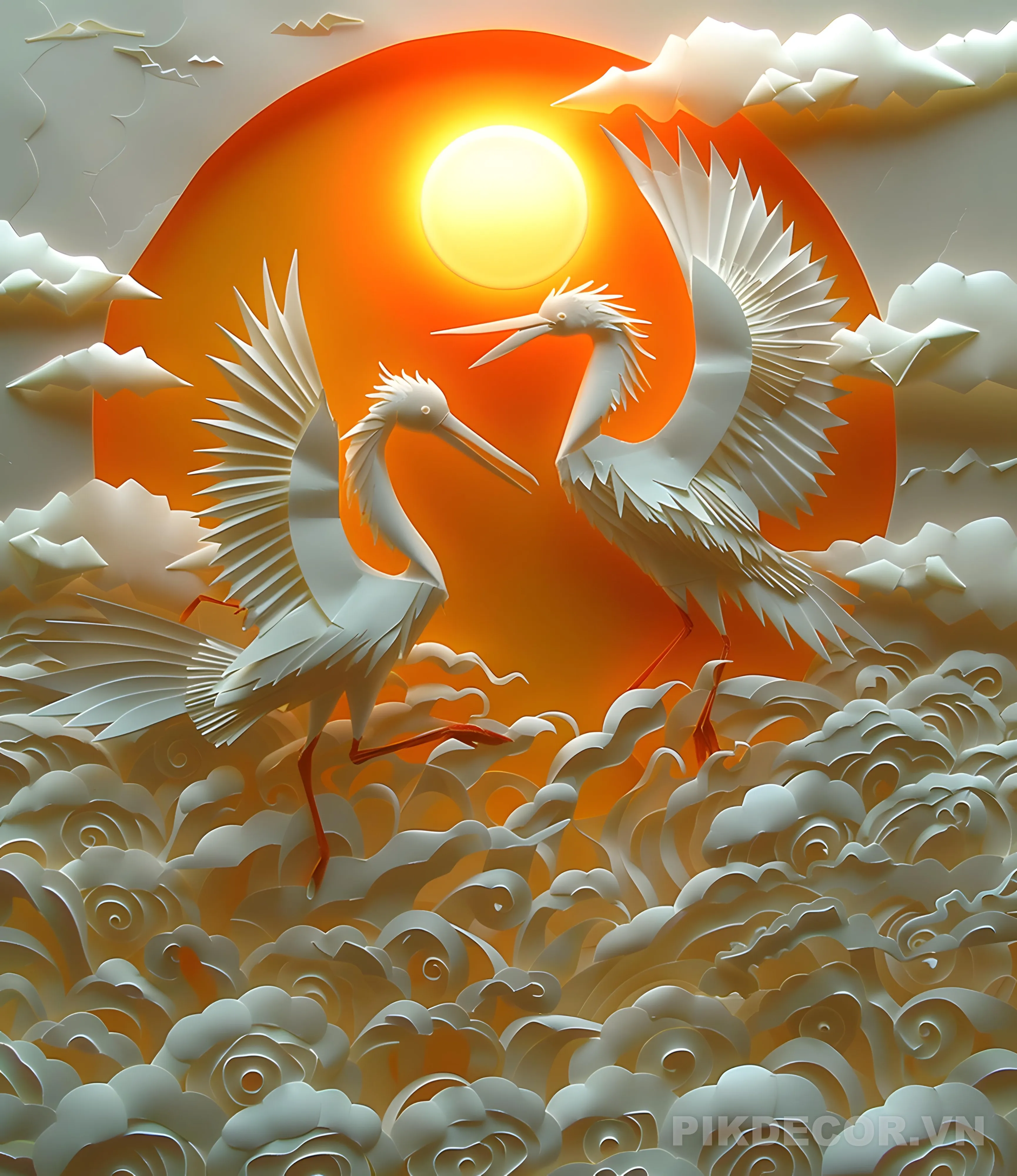 Mẫu Tranh 3D Tráng Gương Phong Cách Luxury – Decor Nội Thất Sang Trọng 338