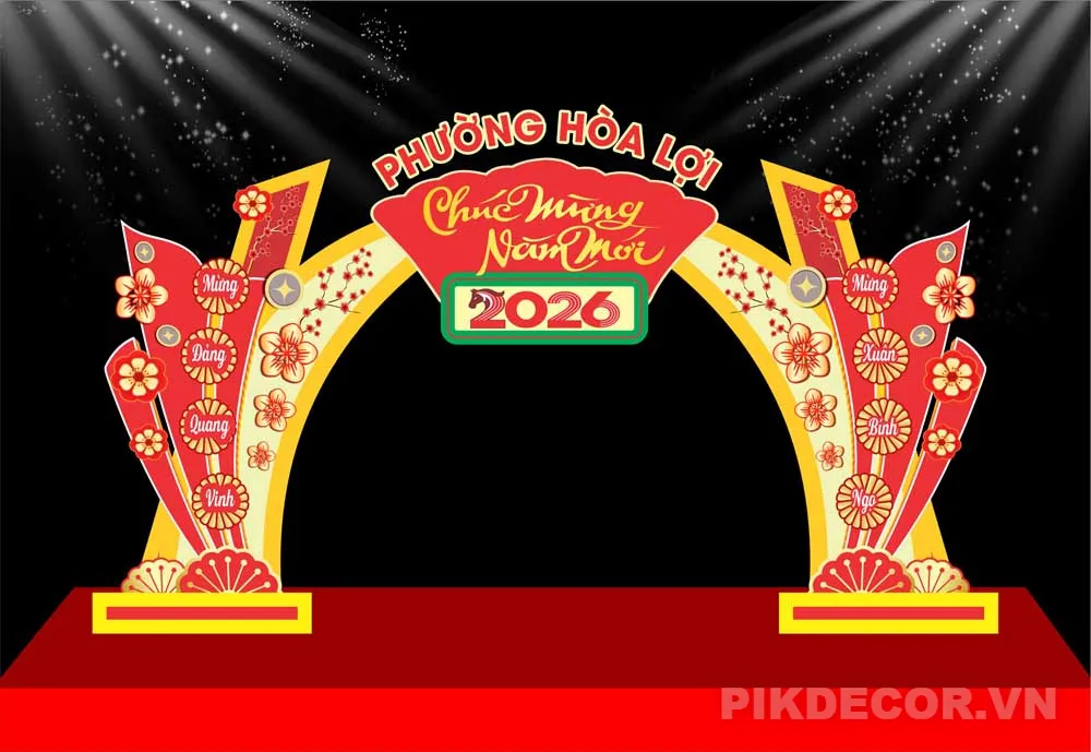 MẪU CỔNG CHÀO TẾT
