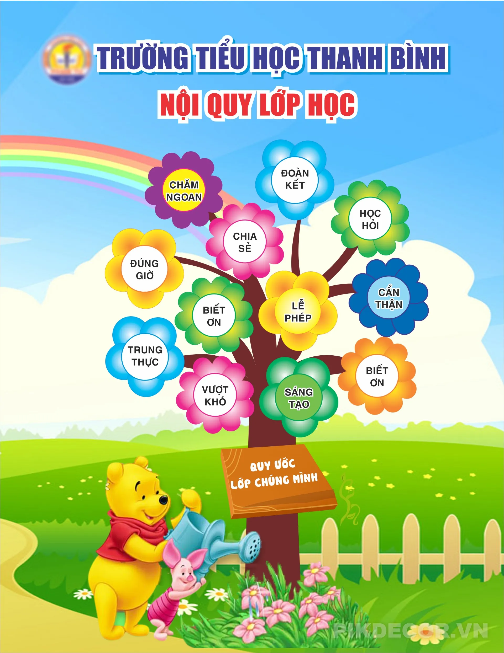 Nội Quy Lớp Học Trường Mầm Non