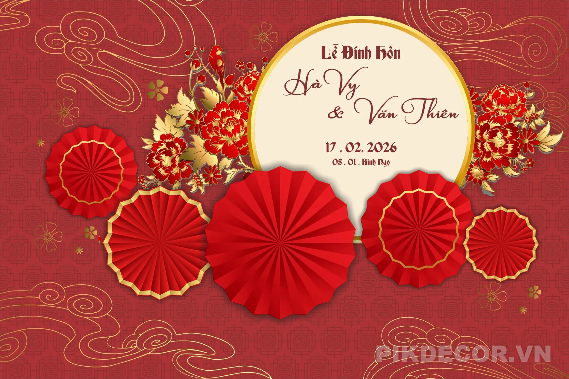 Ổng Hợp 50+ Mẫu Backdrop Cưới Hỏi Đẹp Hiện Đại – File Vector Thiết Kế Phông Đám Cưới 488