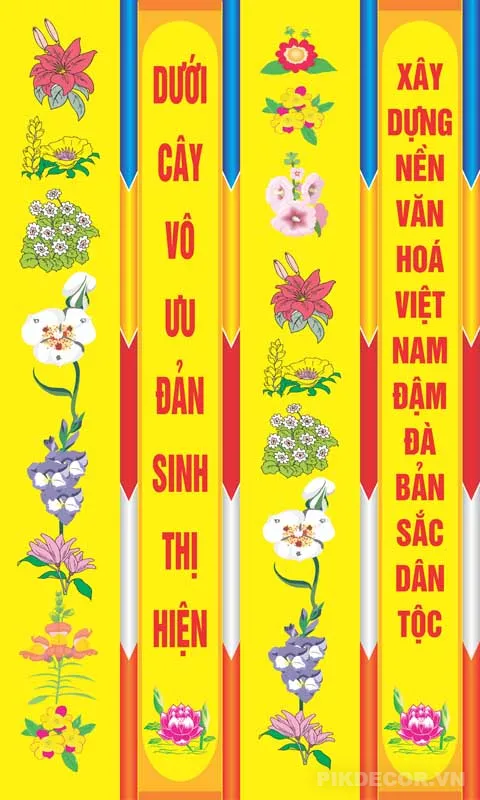 Phướn Phật Đản Đẹp – Thiết Kế Banner Vesak File Ai, Psd Chất Lượng Cao 741