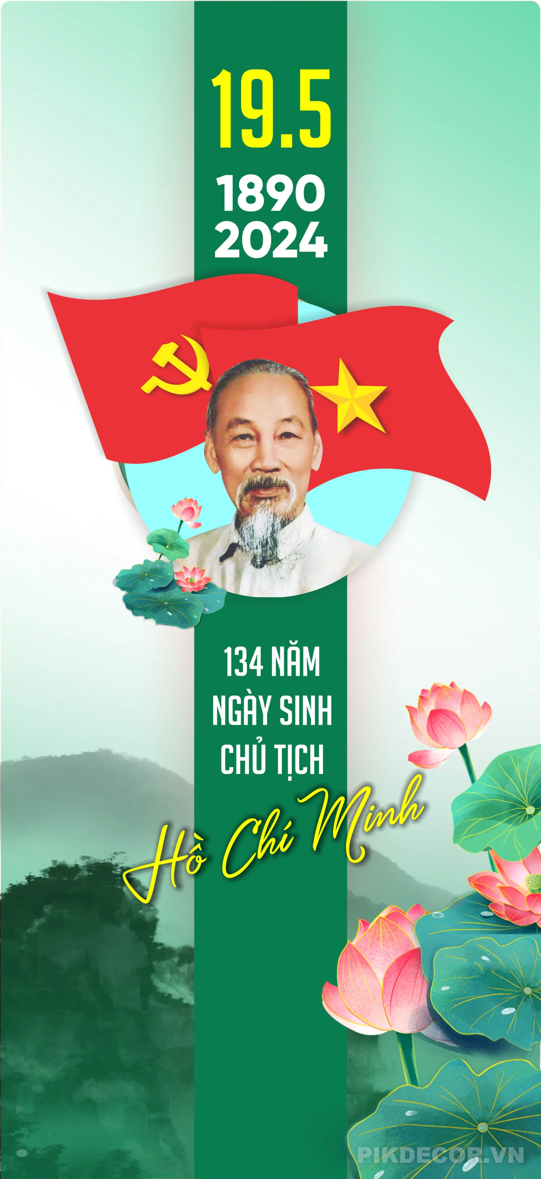 Poster Kỷ Niệm Sinh Nhật Bác Hồ 535
