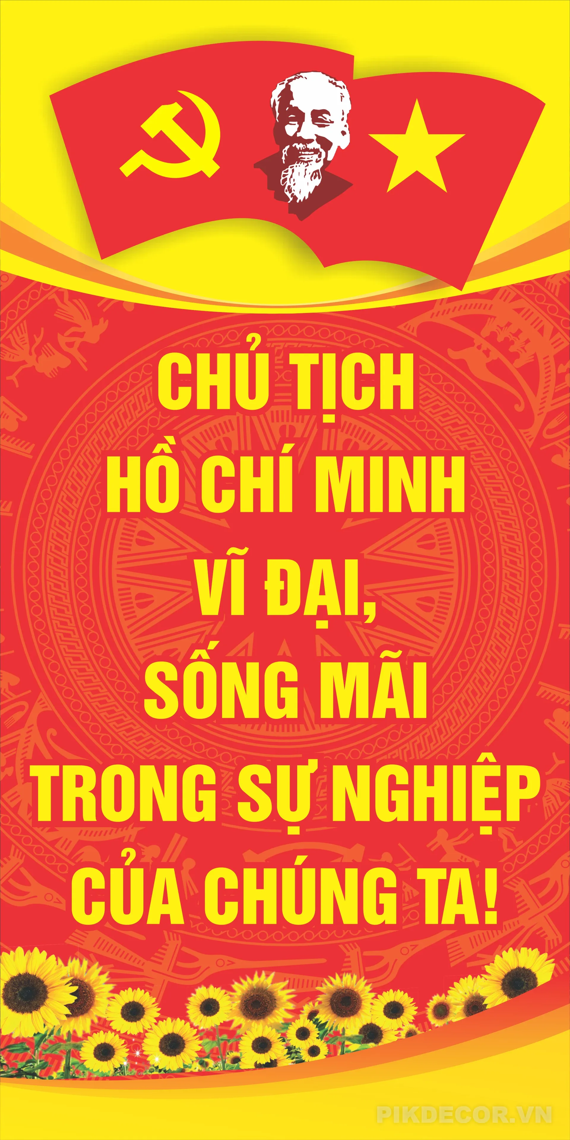 Poster Kỷ Niệm Ngày Sinh Bác Hồ 19-5  533