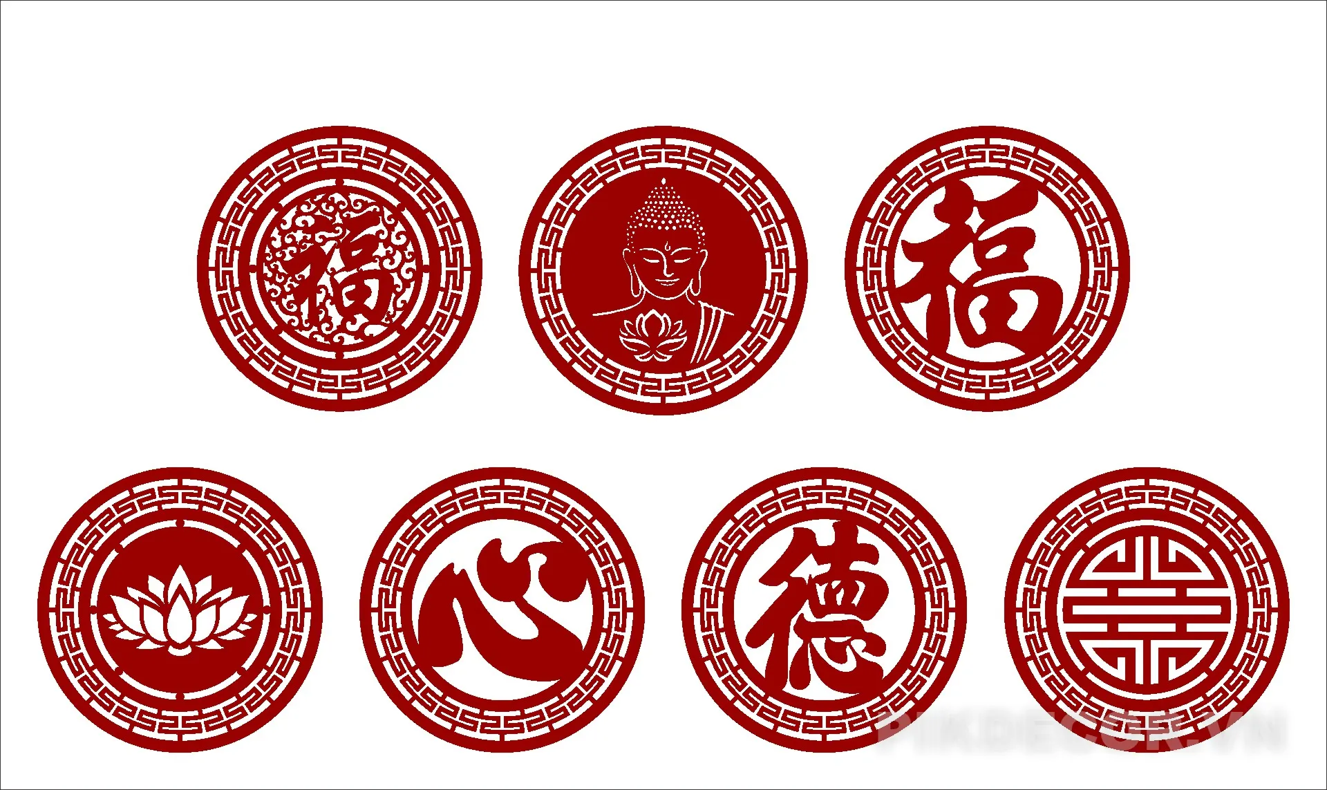  Tải File Cnc Triện Tròn Phòng Thờ Vector 02