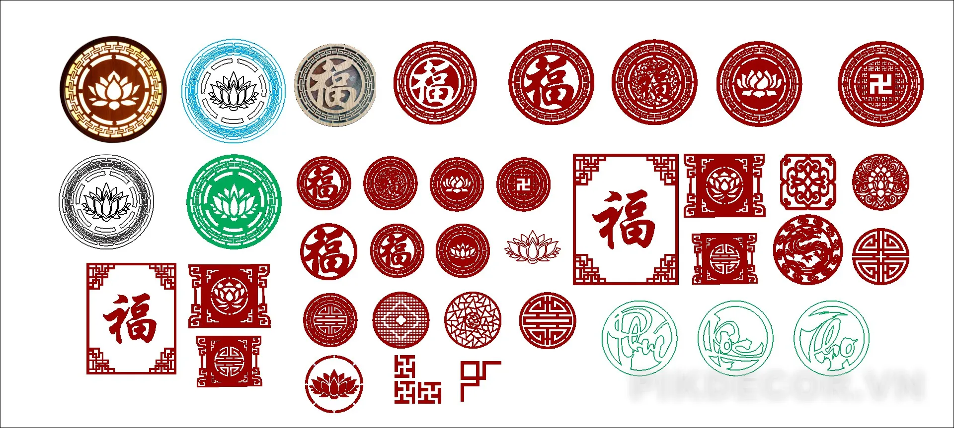  Tải File Cnc Triện Tròn Phòng Thờ Vector 04