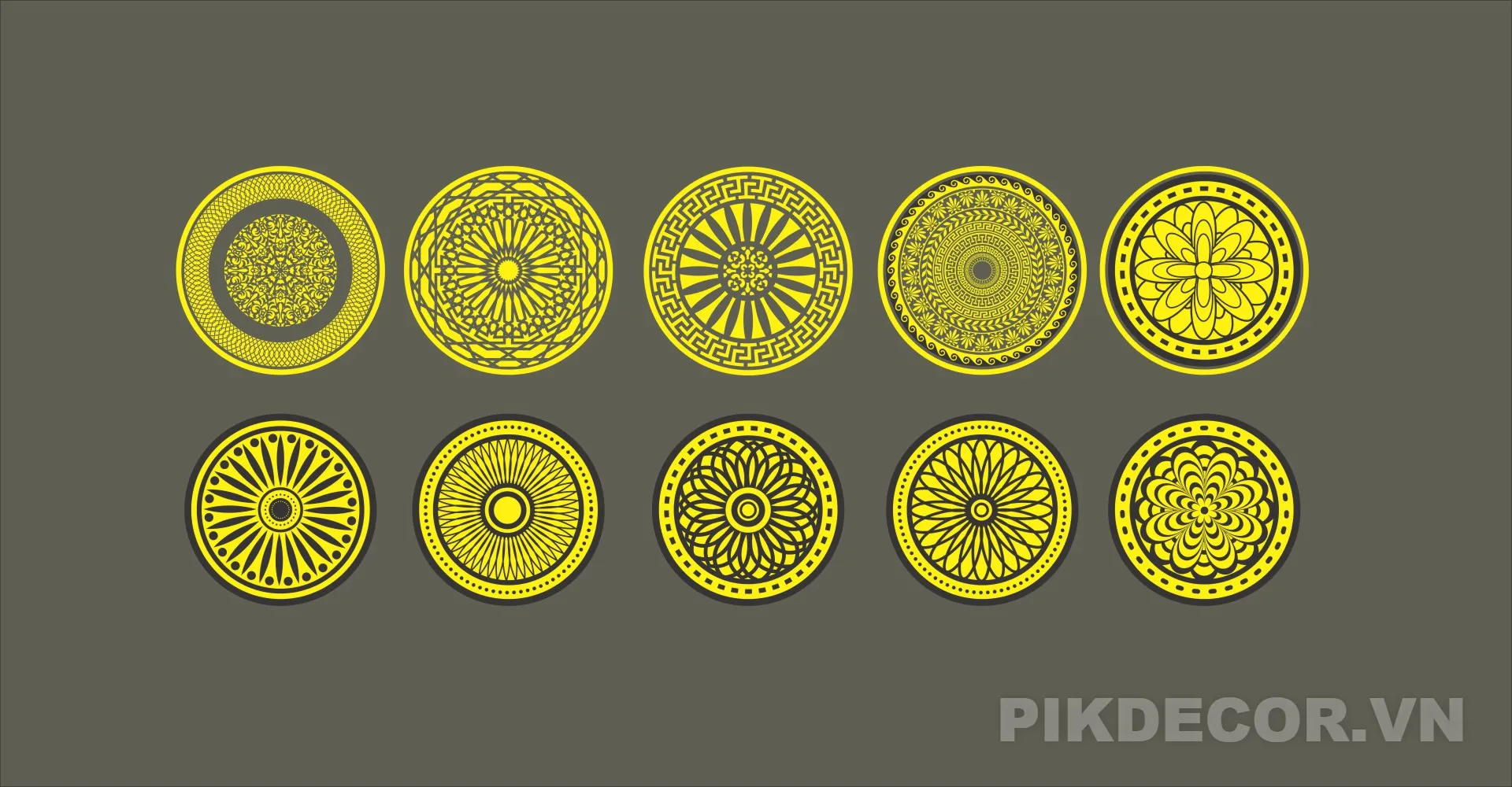 Tải File Cnc Triện Tròn Phòng Thờ Vector 