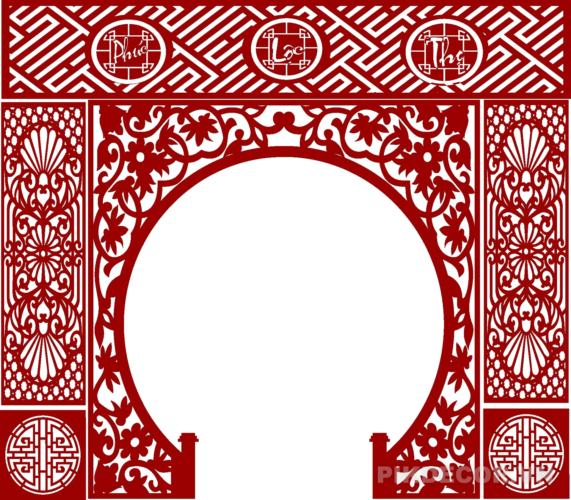 Tải File Cnc Phòng Thờ, Gia Tiên Vector Dfx 08