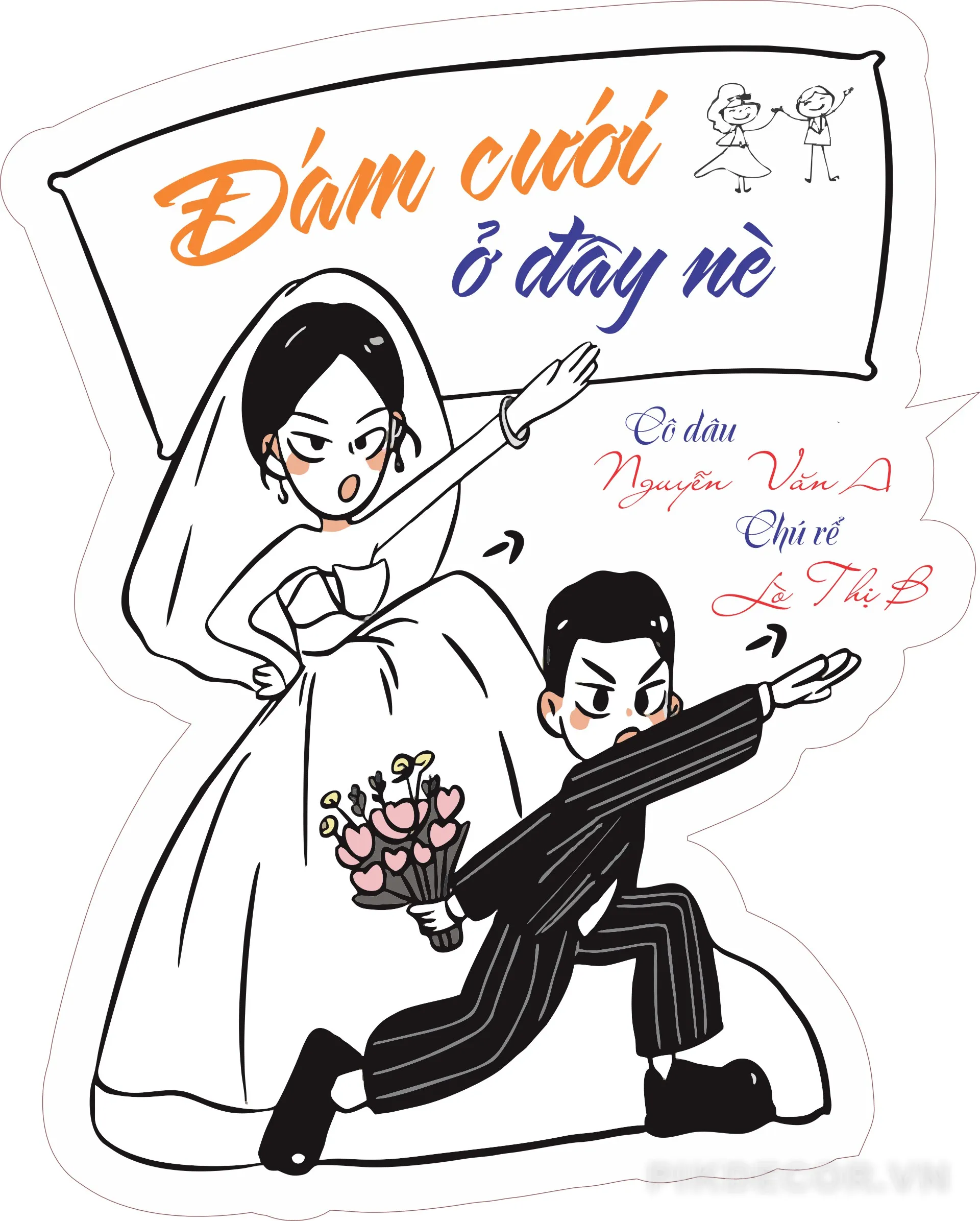 bảng tên cổng vào đám cưới hot trend