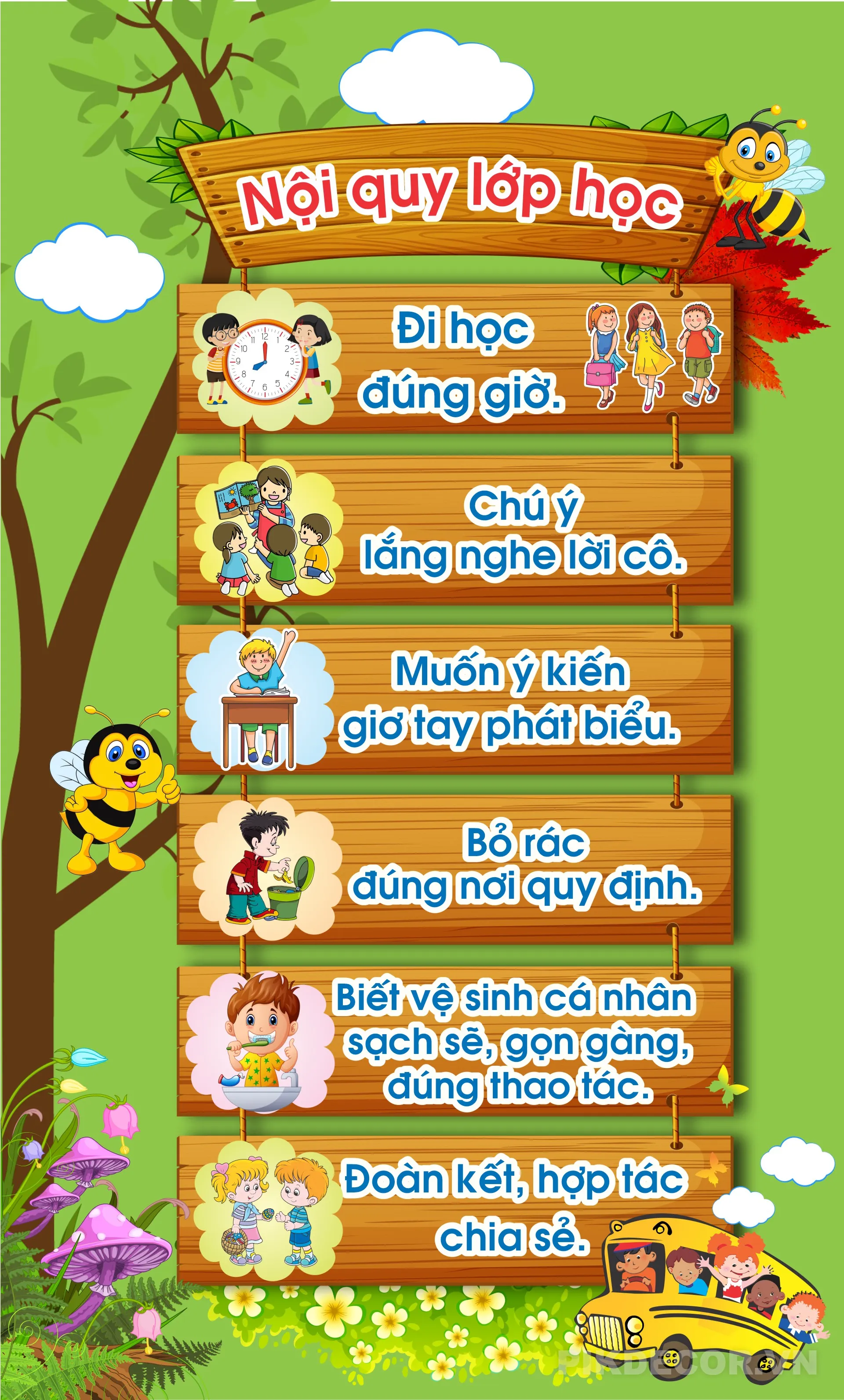 Nội Quy Lớp Học Trường Mầm Non 499