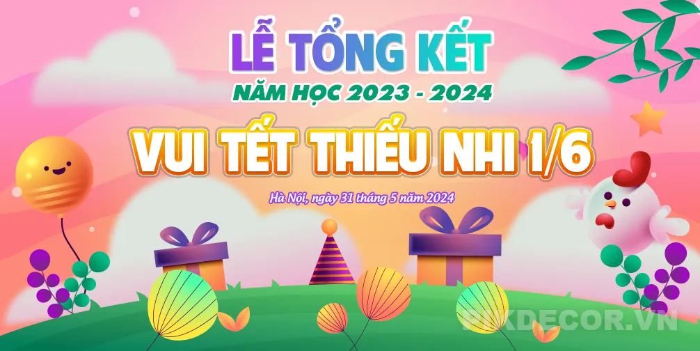 Mẫu Phông Lễ Tổng Kết Trường Mầm Non 894