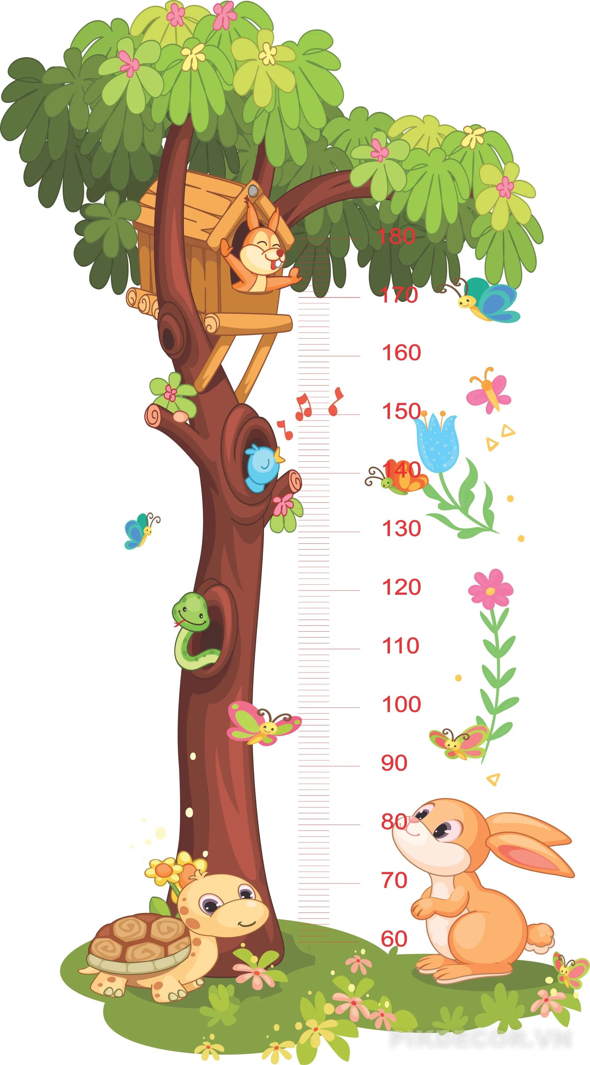 Mẫu Thước Đo Chiều Cao Cho Bé – Height Chart Trẻ Em 181 424