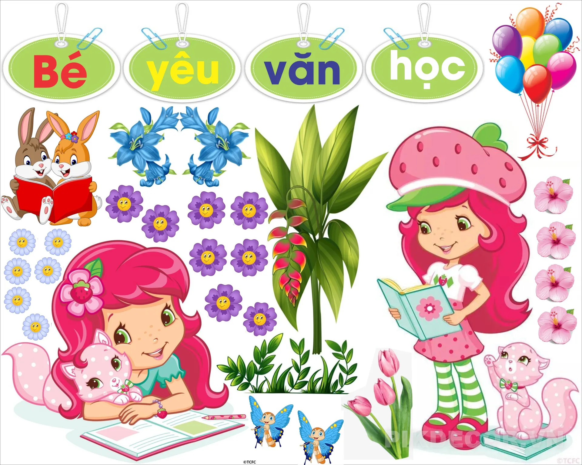 Decal Dán Trang Trí Lớp Học “Bé Chọn Vai Nào” – Góc Nghề Nghiệp Mầm Non 401 398