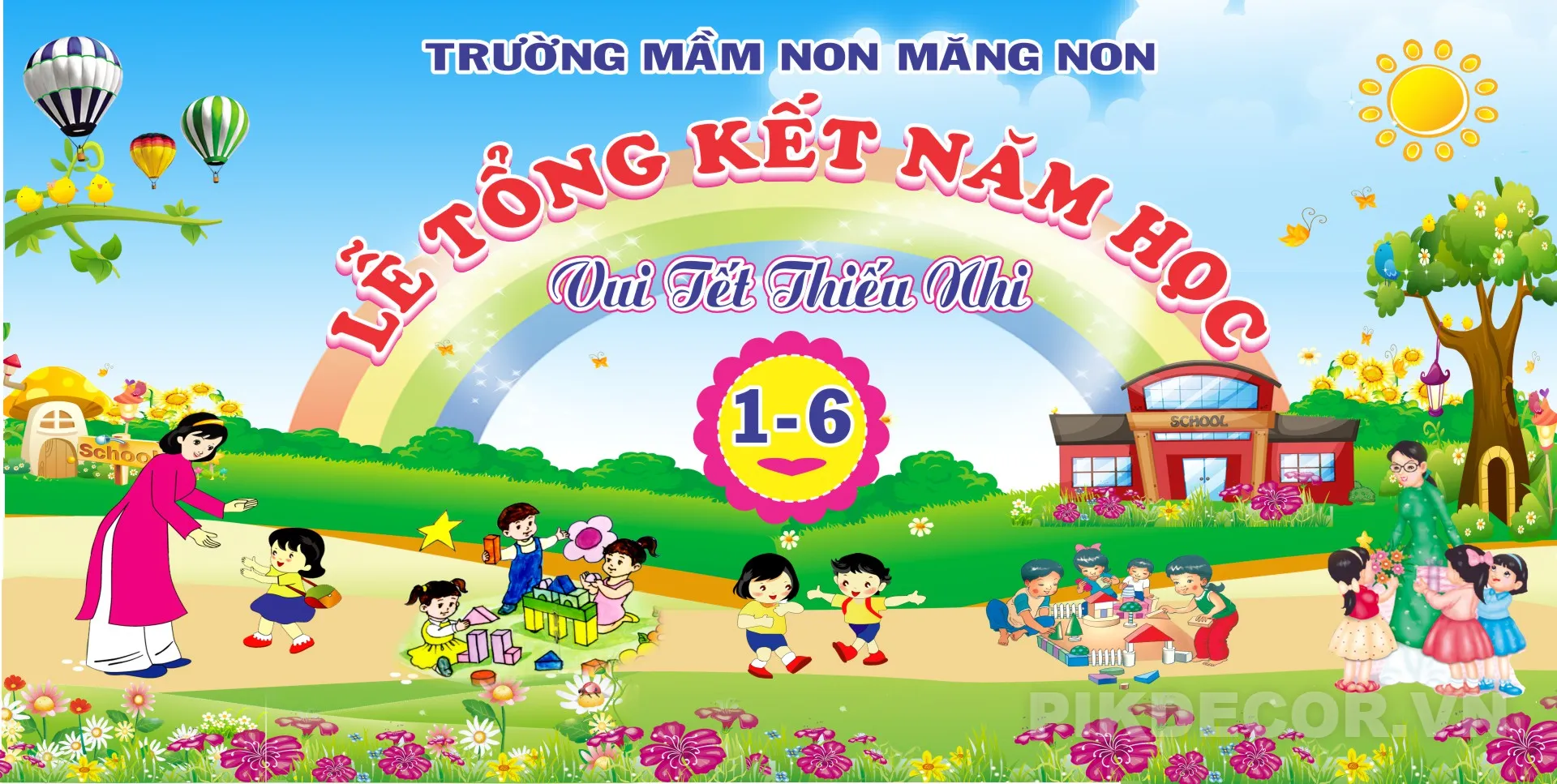 Backdrop Sự Kiện Ngày Quốc Tế Thiếu Nhi – Kids Festival Banner 887