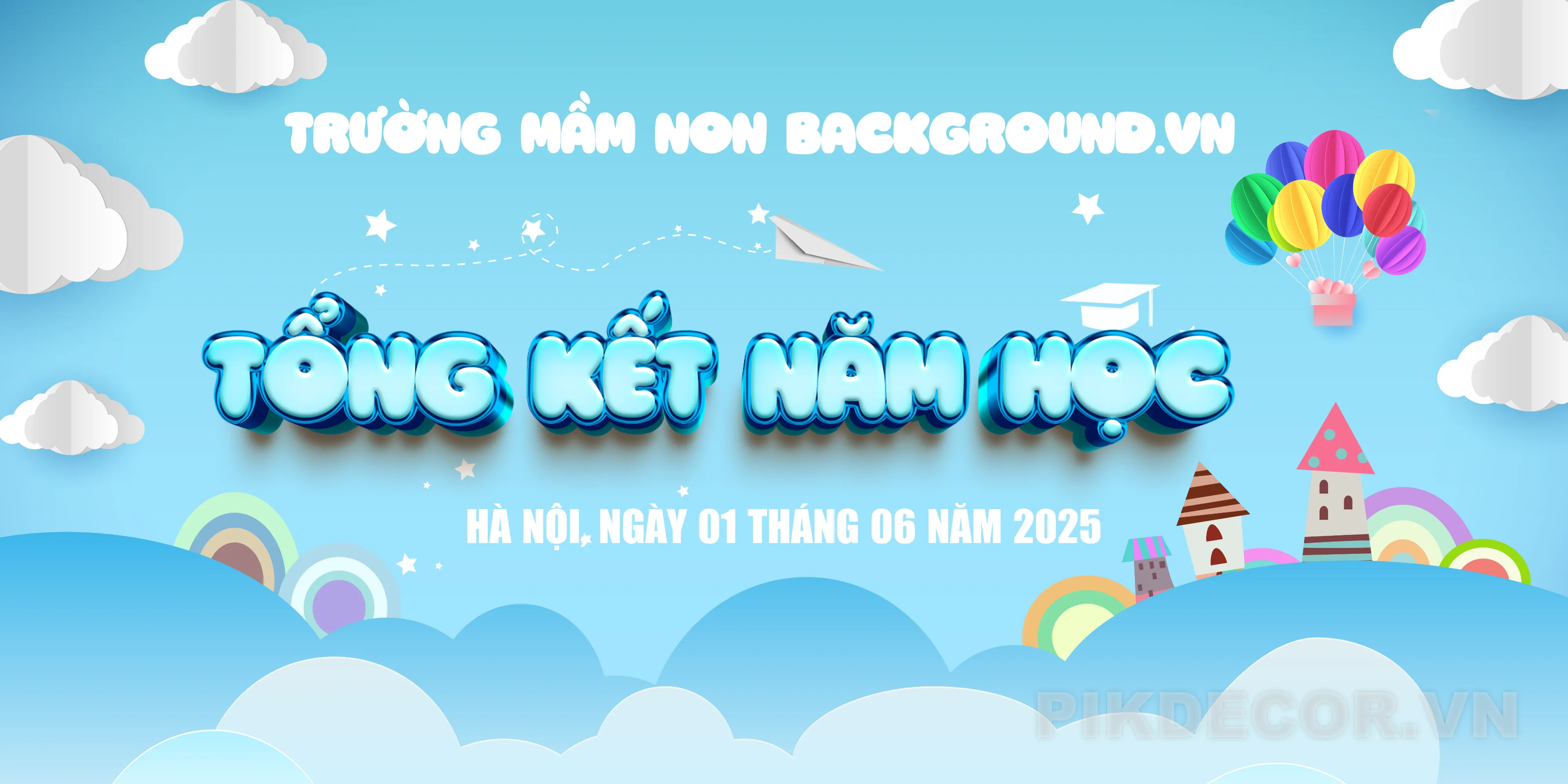 Backdrop Chúc Mừng Quốc Tế Thiếu Nhi 1/6 – Trang Trí Ngày Hội Thiếu Nhi 637