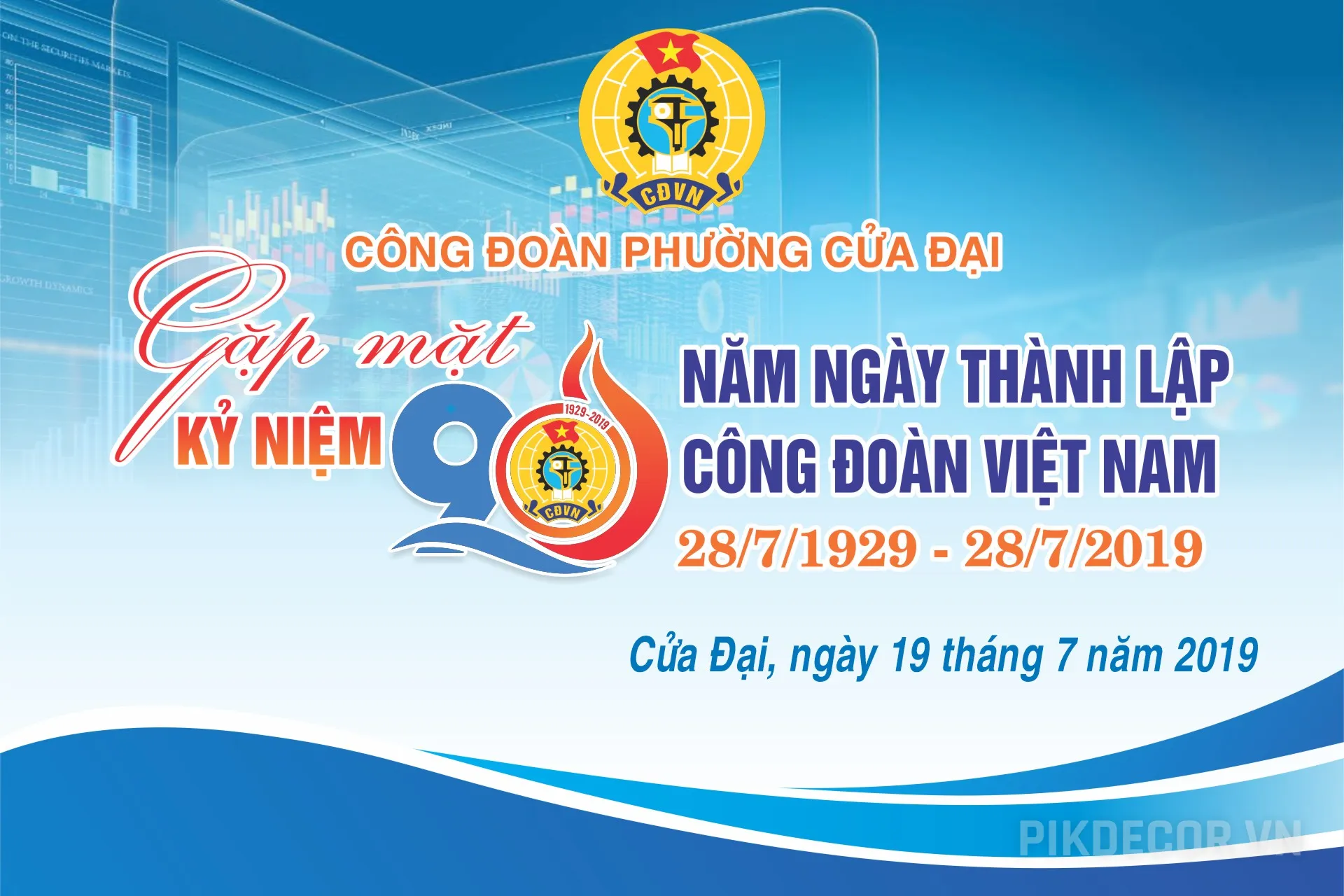Mẫu Phông Nền Hội Nghị Gặp Mặt Kỷ Niệm 90 Năm Thành Lập Công Đoàn Việt Nam Thiết Kế Chuyên Nghiệp