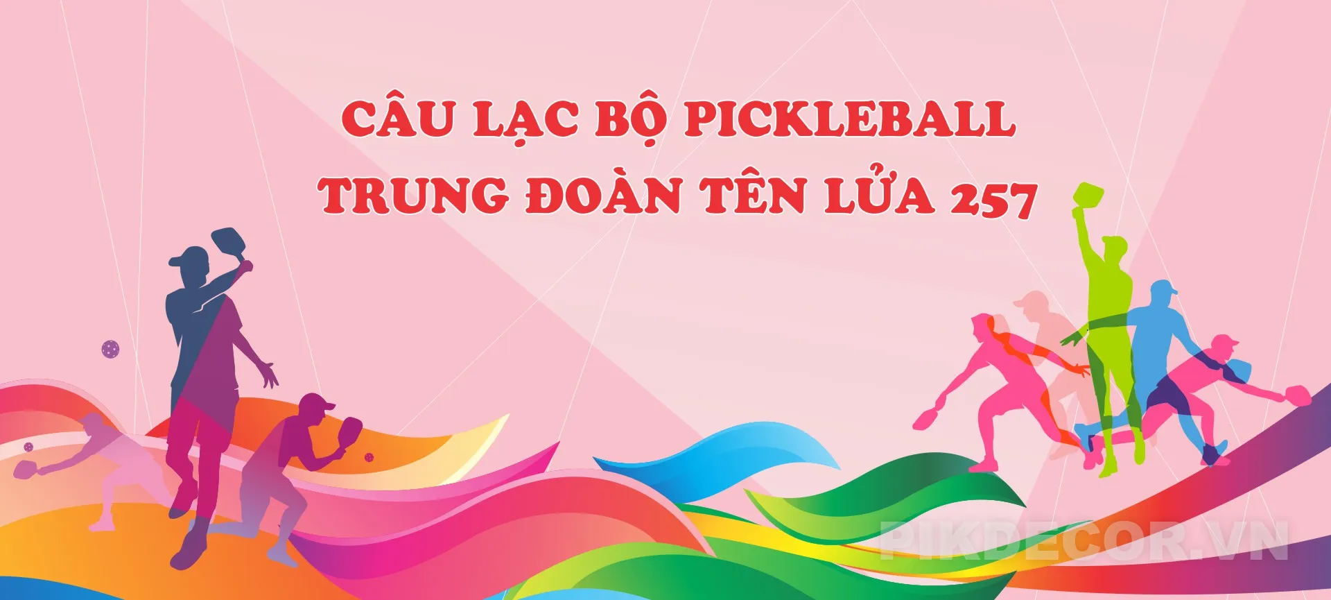 Mẫu Background Pickleball Cực Chất, Thiết Kế Chuyên Nghiệp Cho Câu Lạc Bộ & Sự Kiện Thể Thao