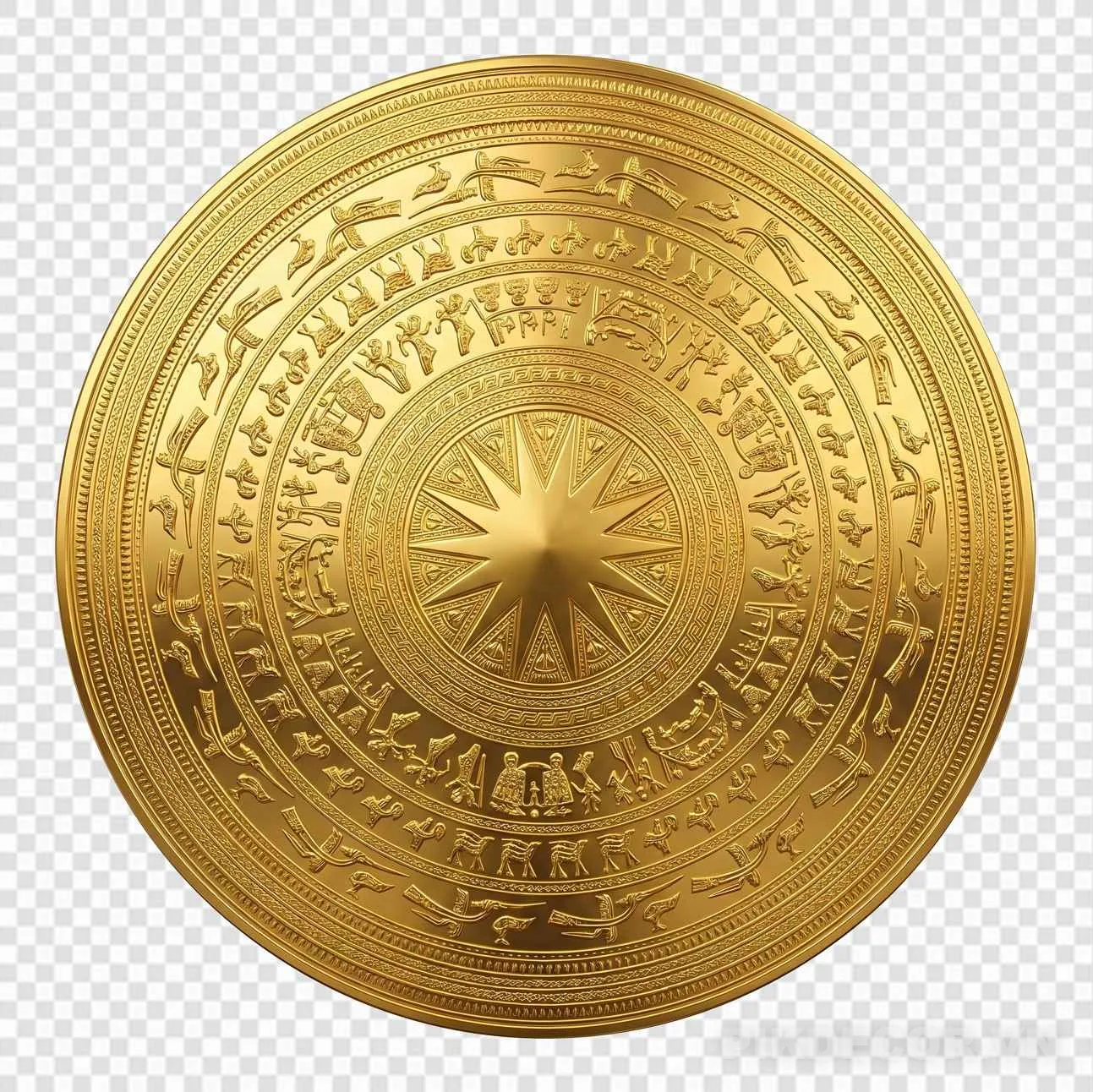 File Png Trống Đồng Nét Căng