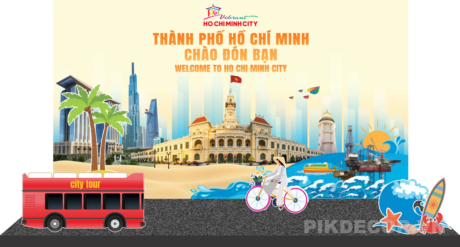 Mẫu Backdrop Sự Kiện, Du Lịch