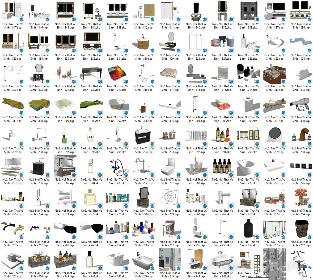 347+ Nội Thất Vệ Sinh Sketchup