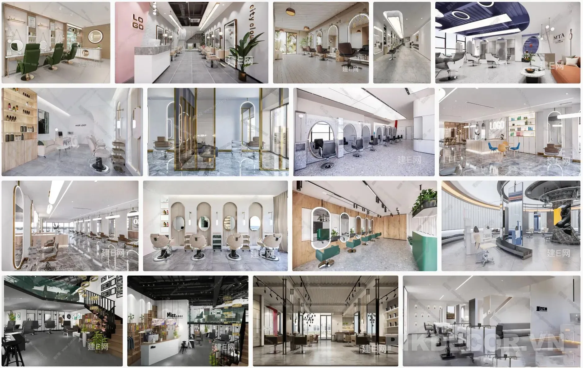 18+ Hair Salon File Sketchup  Miễn Phí