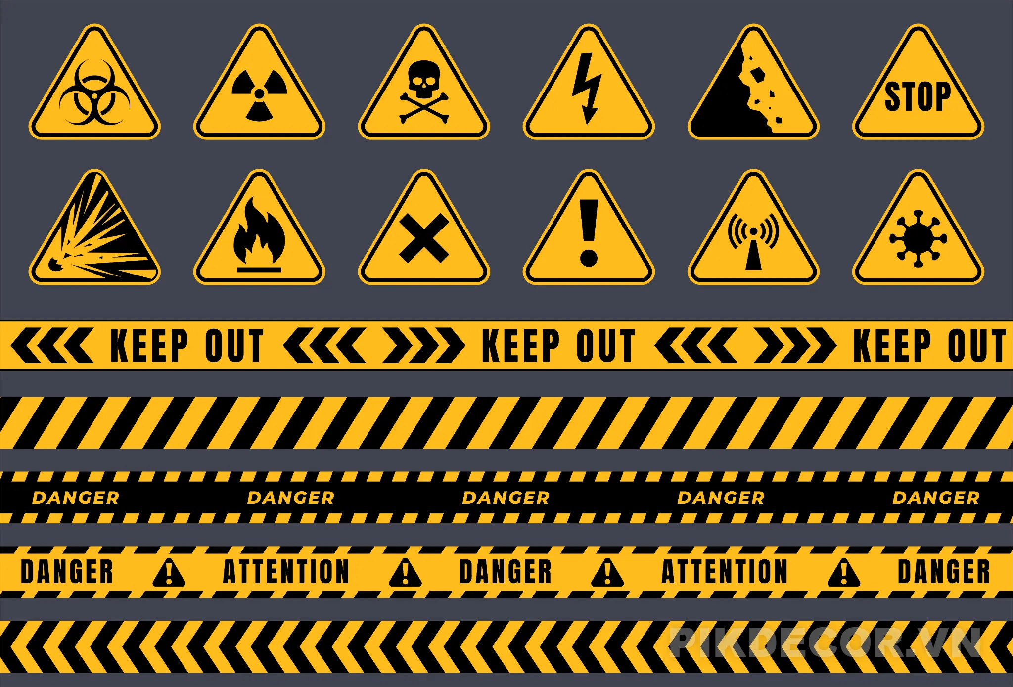 Tổng Hợp Các Loại Biển Cảnh Báo Nguy Hiểm 643 455