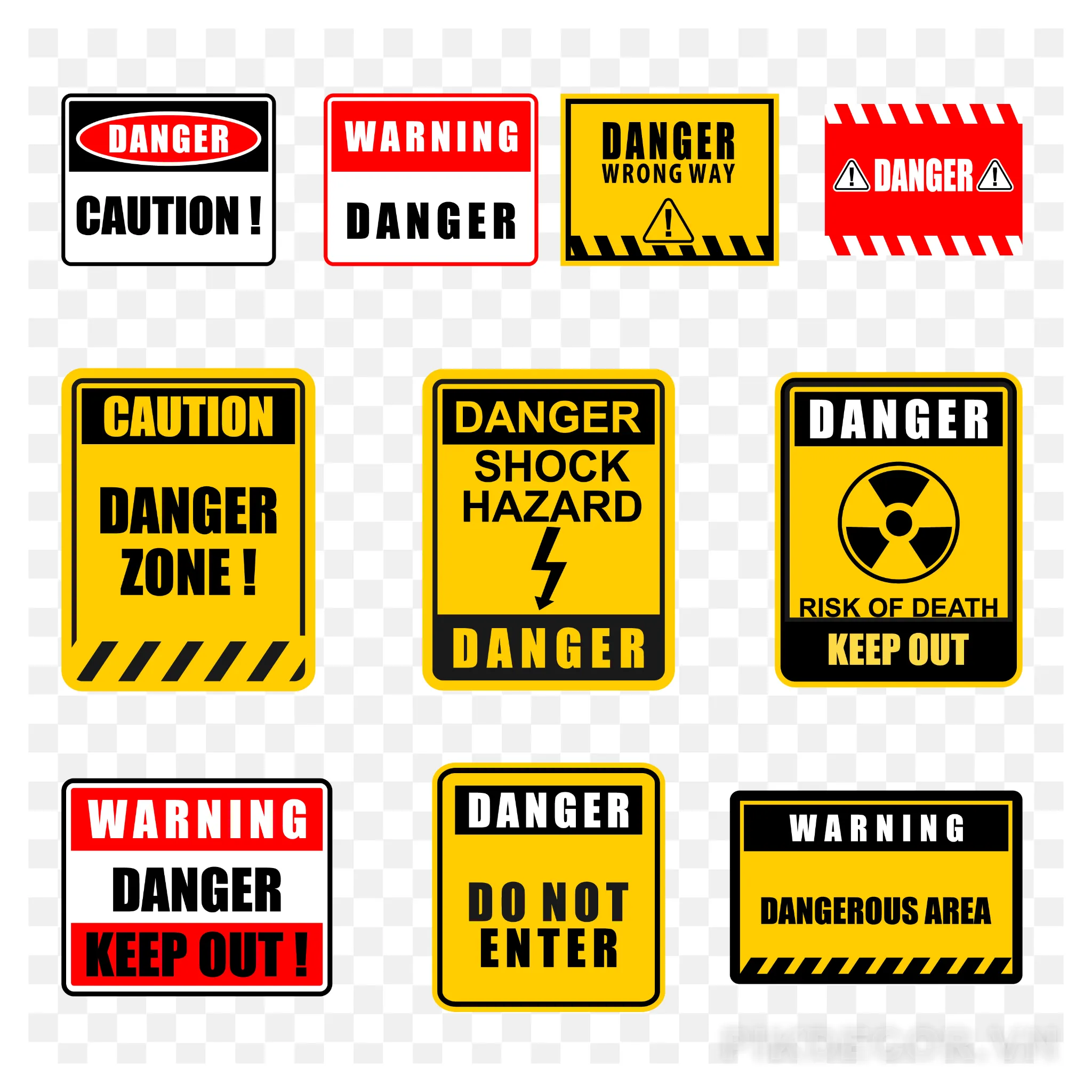 Tổng Hợp Các Loại Biển Cảnh Báo Nguy Hiểm 643