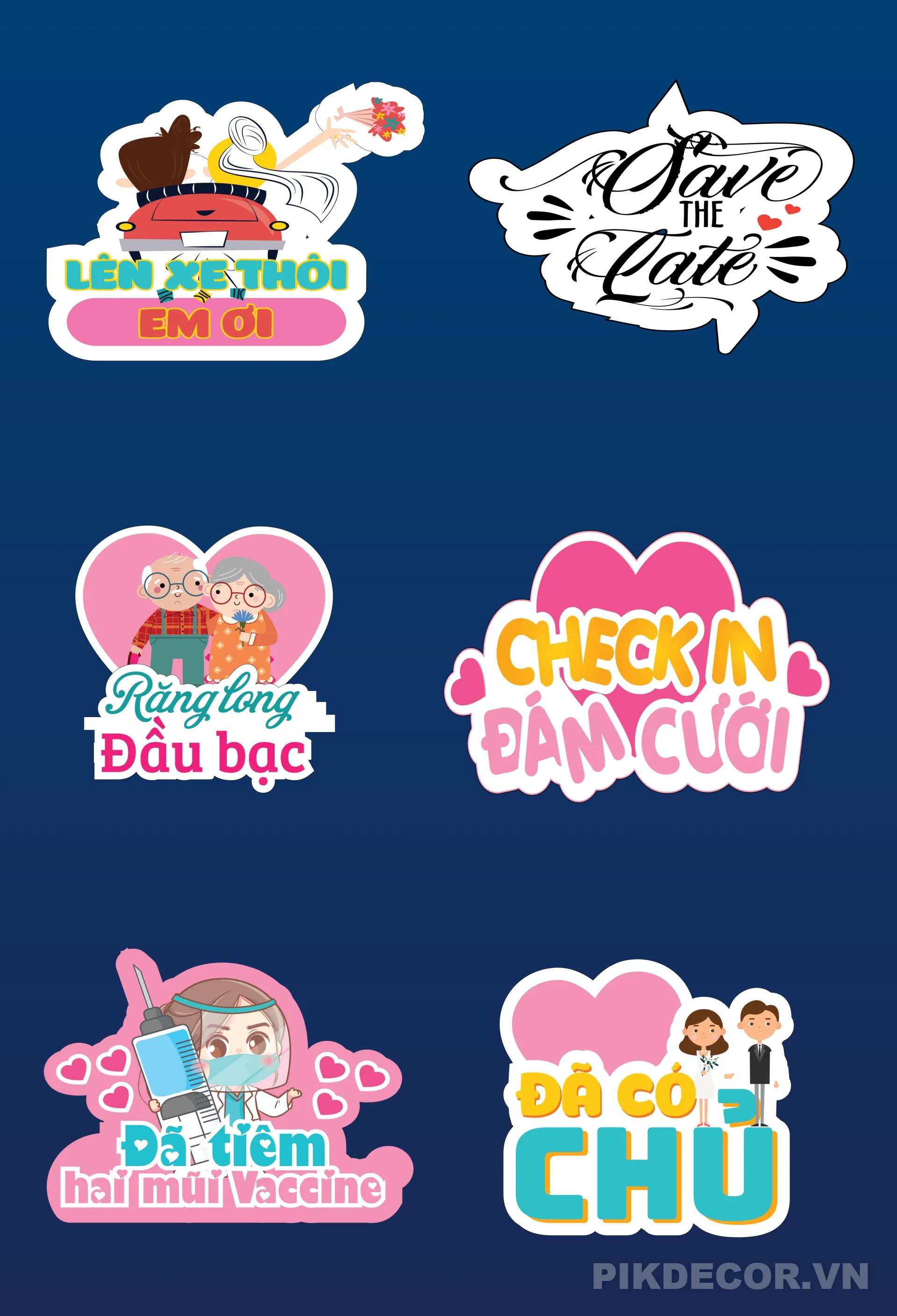 Tổng Hợp Hashtag Cầm Tay Đám Cưới Team Bride Team Groom Vector 173