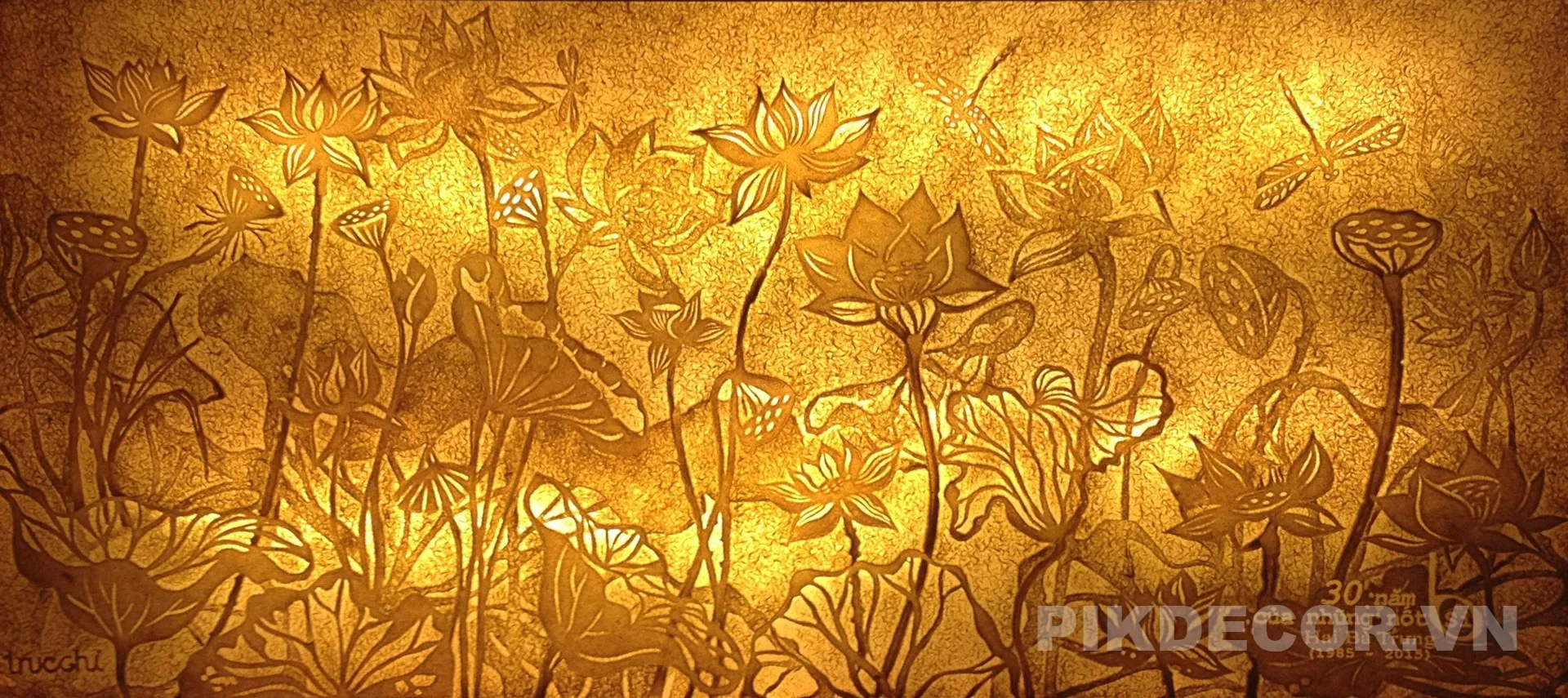 Tranh Xuyên Sáng Gold Luxury