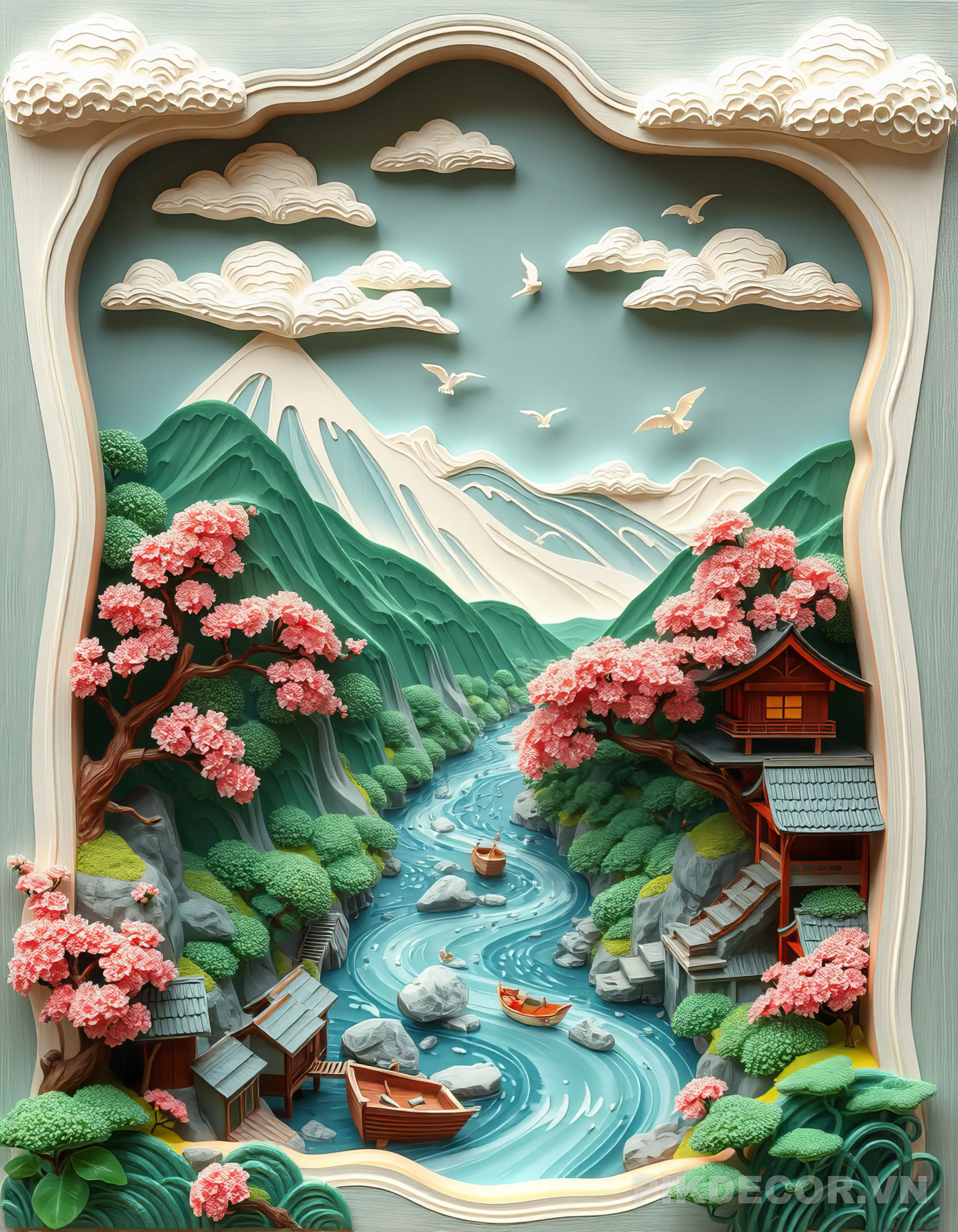 Download File Tranh 3D Tráng Gương Luxury – Mẫu In Uv Cao Cấp 506