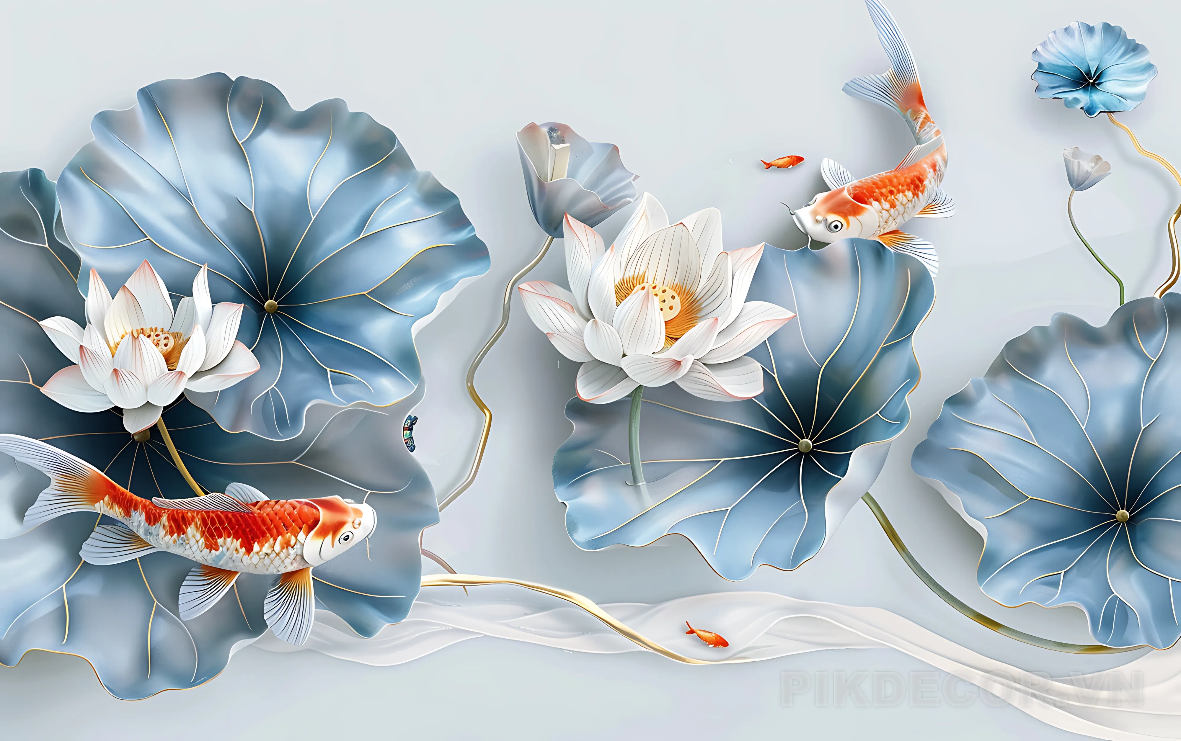 Tranh Treo Tường 3D Tráng Gương Ánh Kim – Trang Trí Phòng Khách Đẹp 128